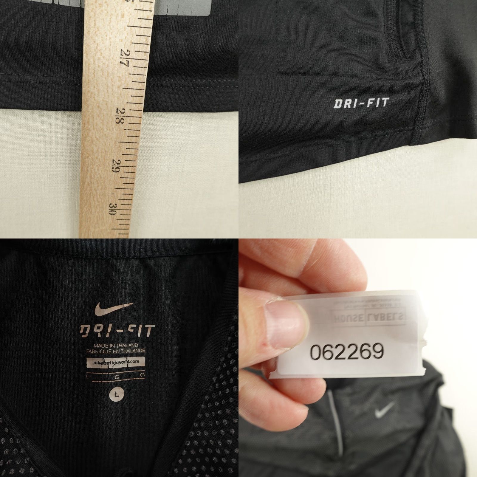 Nike Nike Jacket Large Black Gray Camo Running Reflective Element 1/4 Zip Womens Size L / US 10 / IT 46 - 8 Thumbnail