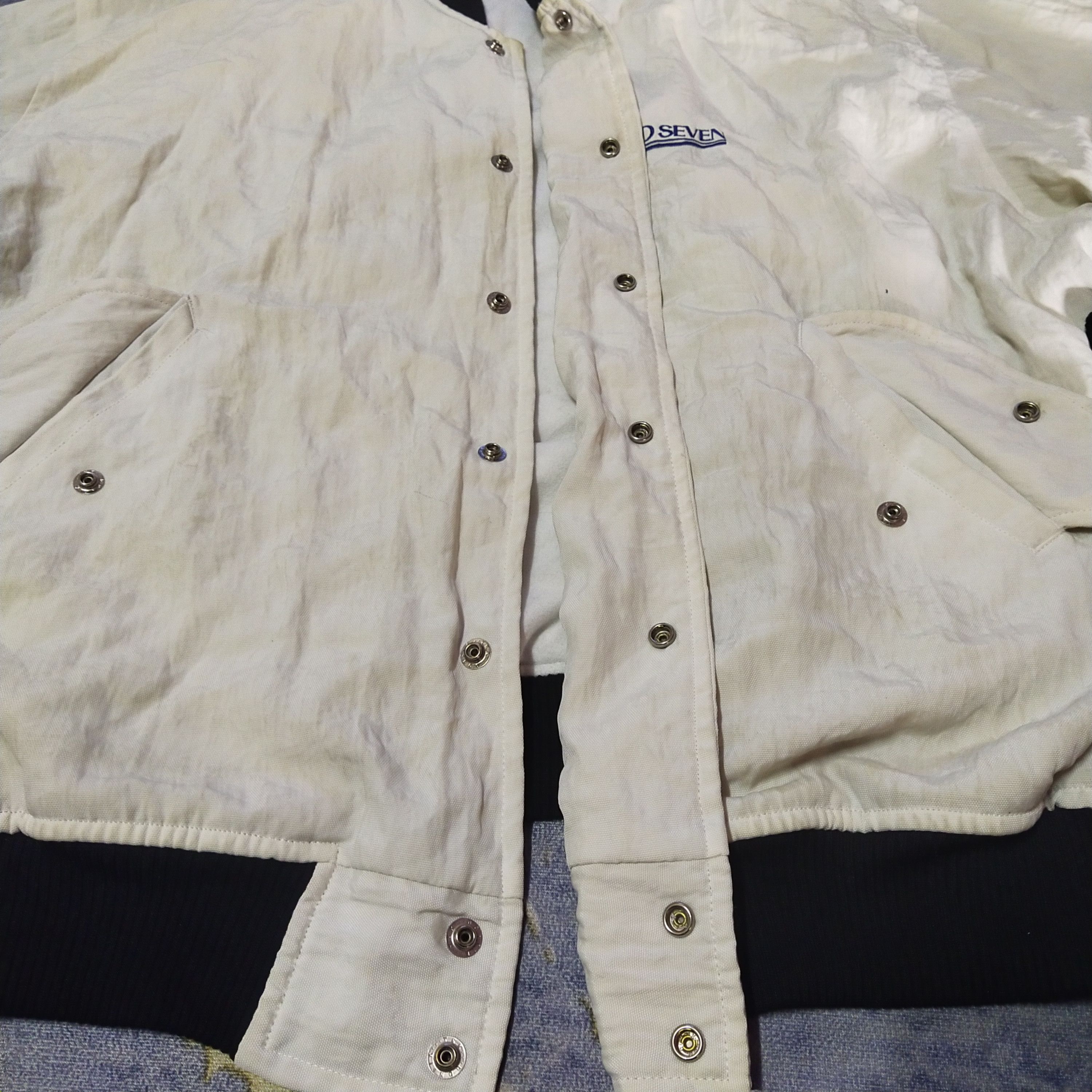 Vintage White cream Mild seven vintage button up sweater Size US XL / EU 56 / 4 - 5 Thumbnail
