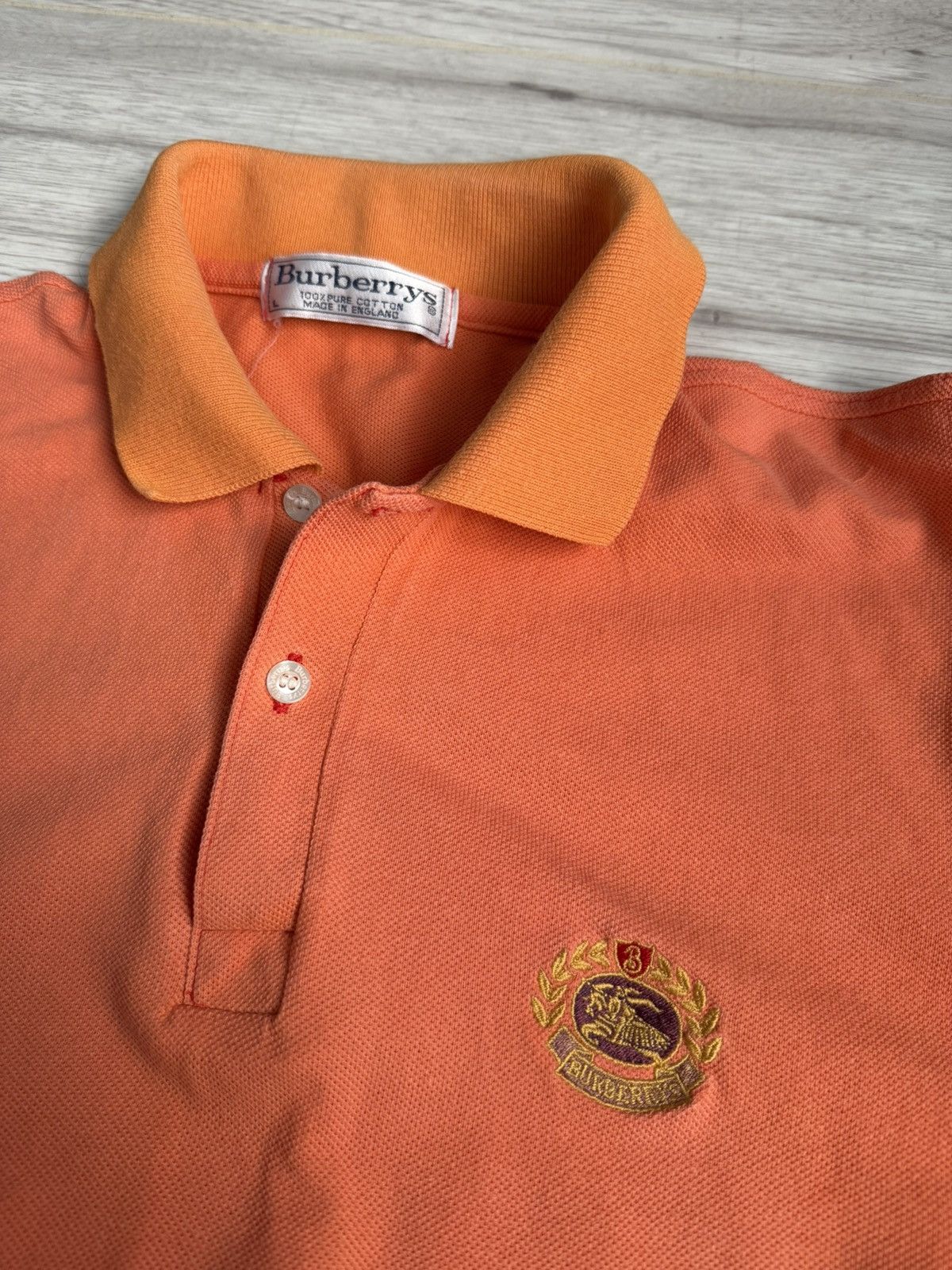 Burberry × Vintage Vintage shirt Burberry Polo Size US L / EU 52-54 / 3 - 4 Thumbnail