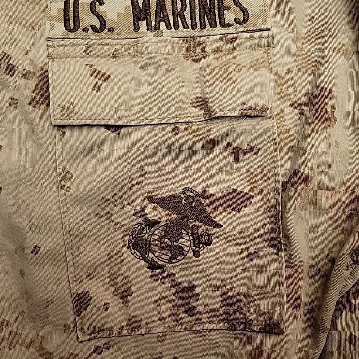 Vintage VTG USMC Combat Shirt Mens M Desert MARPAT Military Tactical Shirt Size US M / EU 48-50 / 2 - 4 Thumbnail