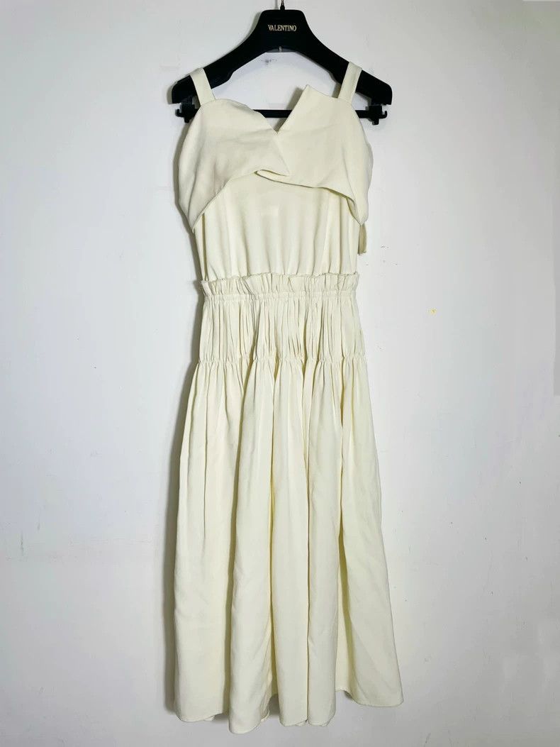 Jil Sander Jil Sander Light yellow pleated dress Size 4XL / US 24-26 - 2 Thumbnail