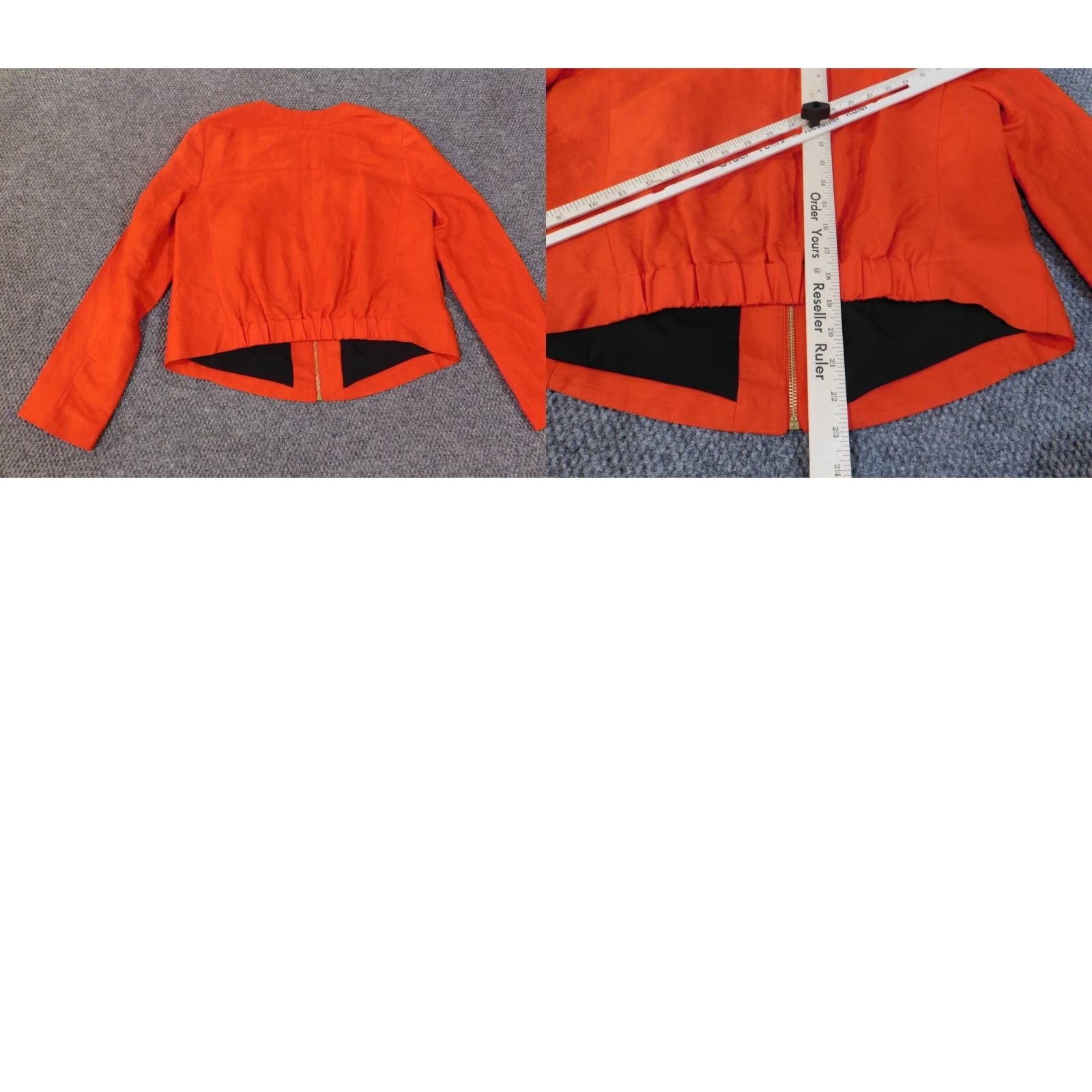 Jones New York Jones New York Jacket Womens 10 Orange Zip Sleeveless Stretch Linen Casual Plus Size Beach Basic Jacket Mens? Ladies? Size L / US 10 / IT 46 - 10 Thumbnail