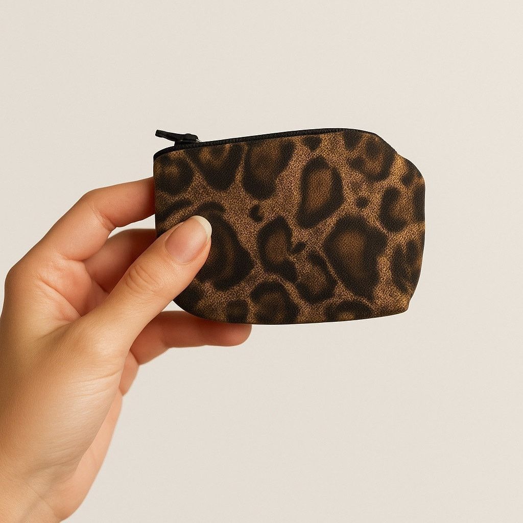 Other Trendy Leopard Print Mini Pouch Coin Purse Makeup Bag Size ONE SIZE - 1 Thumbnail