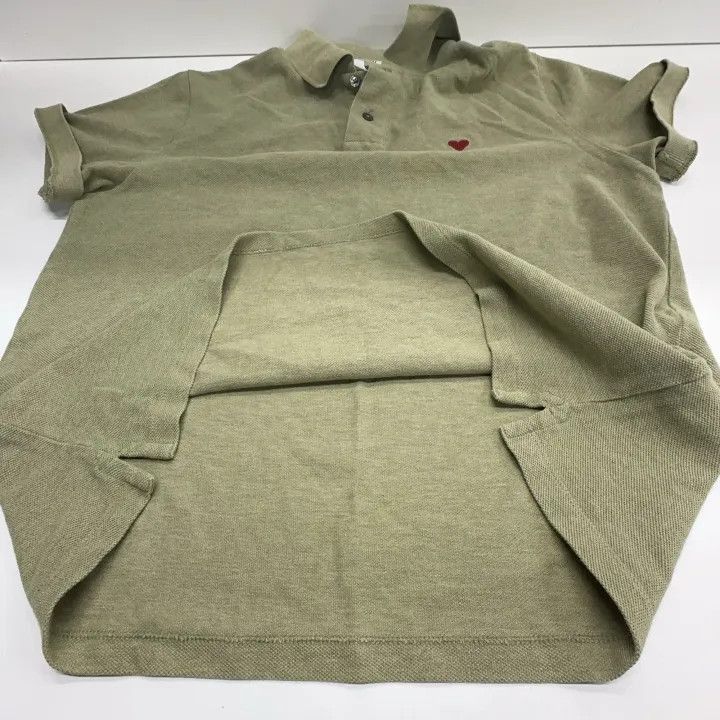 AMI AMIPARIS Cotton Fit Green Polo Shirt -2507 Size US L / EU 52-54 / 3 - 8 Thumbnail