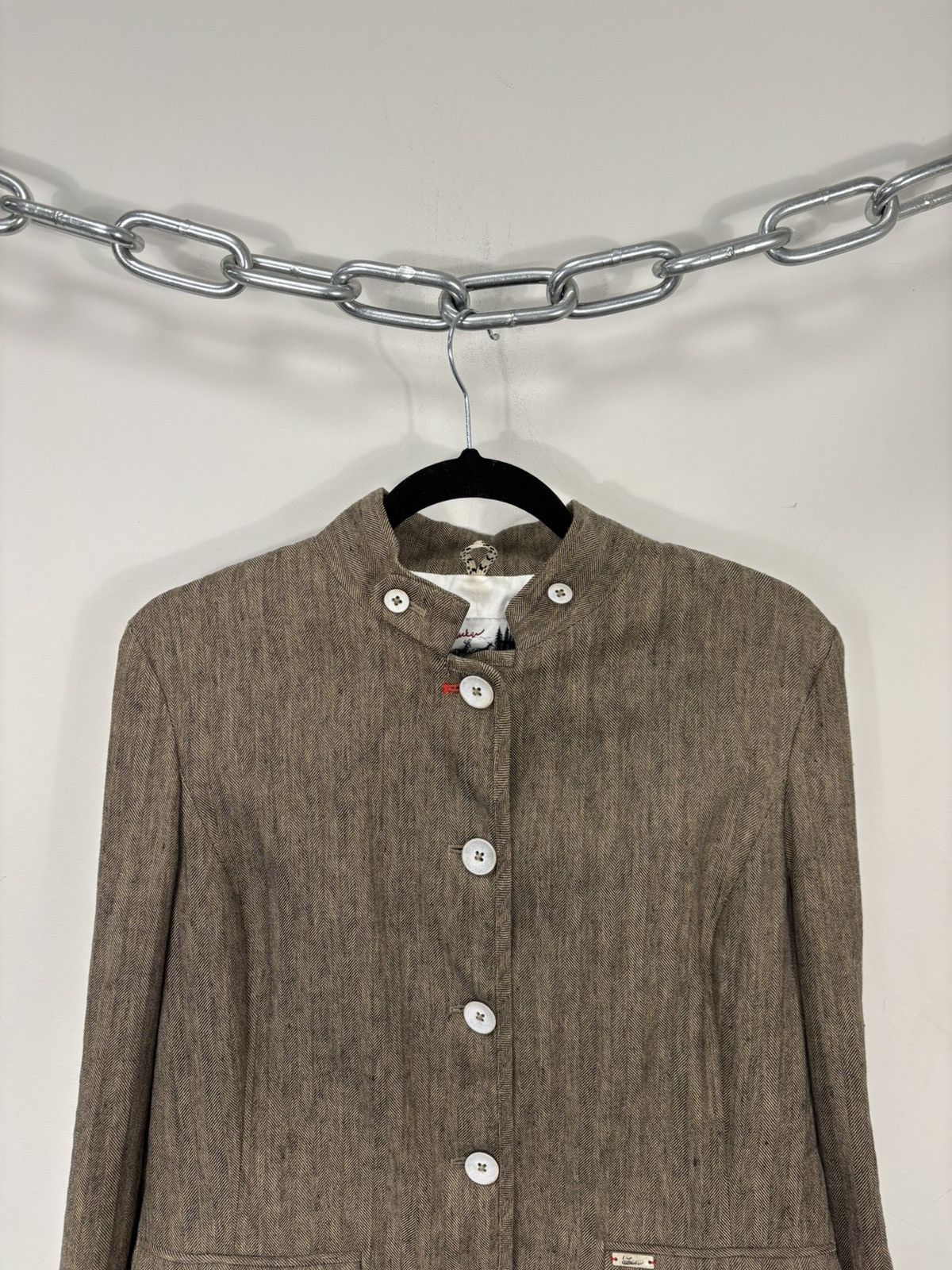 Other Luis Trenker Women’s Herringbone Brown Traditional Jacket Size XL / US 12-14 / IT 48-50 - 4 Thumbnail