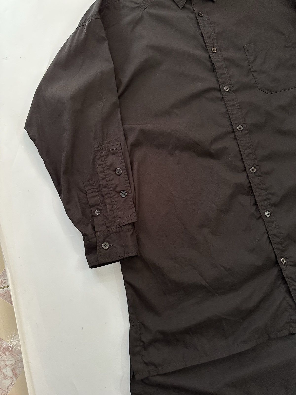 Yohji Yamamoto Yohji Yamamoto long button up shirt runway 2021 Size US L / EU 52-54 / 3 - 6 Thumbnail