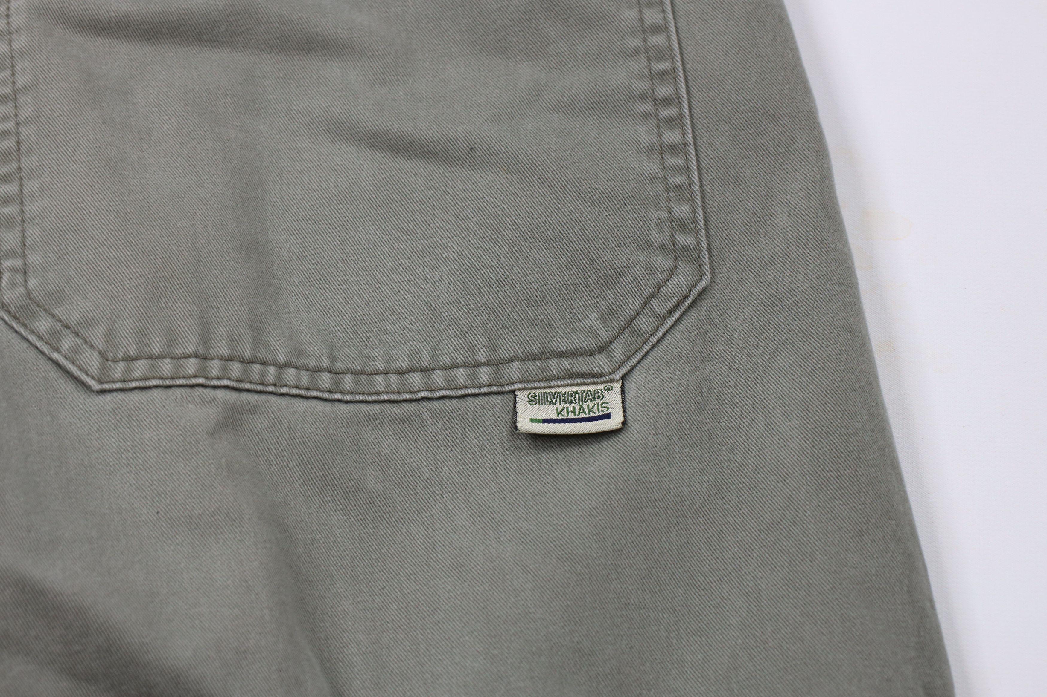 Levi's Vintage 90s Levis SilverTab Wide Leg Cargo Pants Green Size US 36 / EU 52 - 11 Thumbnail