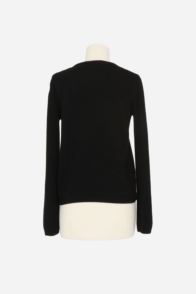 Saint Laurent Paris o1b1hav111125 Sweater in Black Size M / US 6-8 / IT 42-44 - 2 Thumbnail