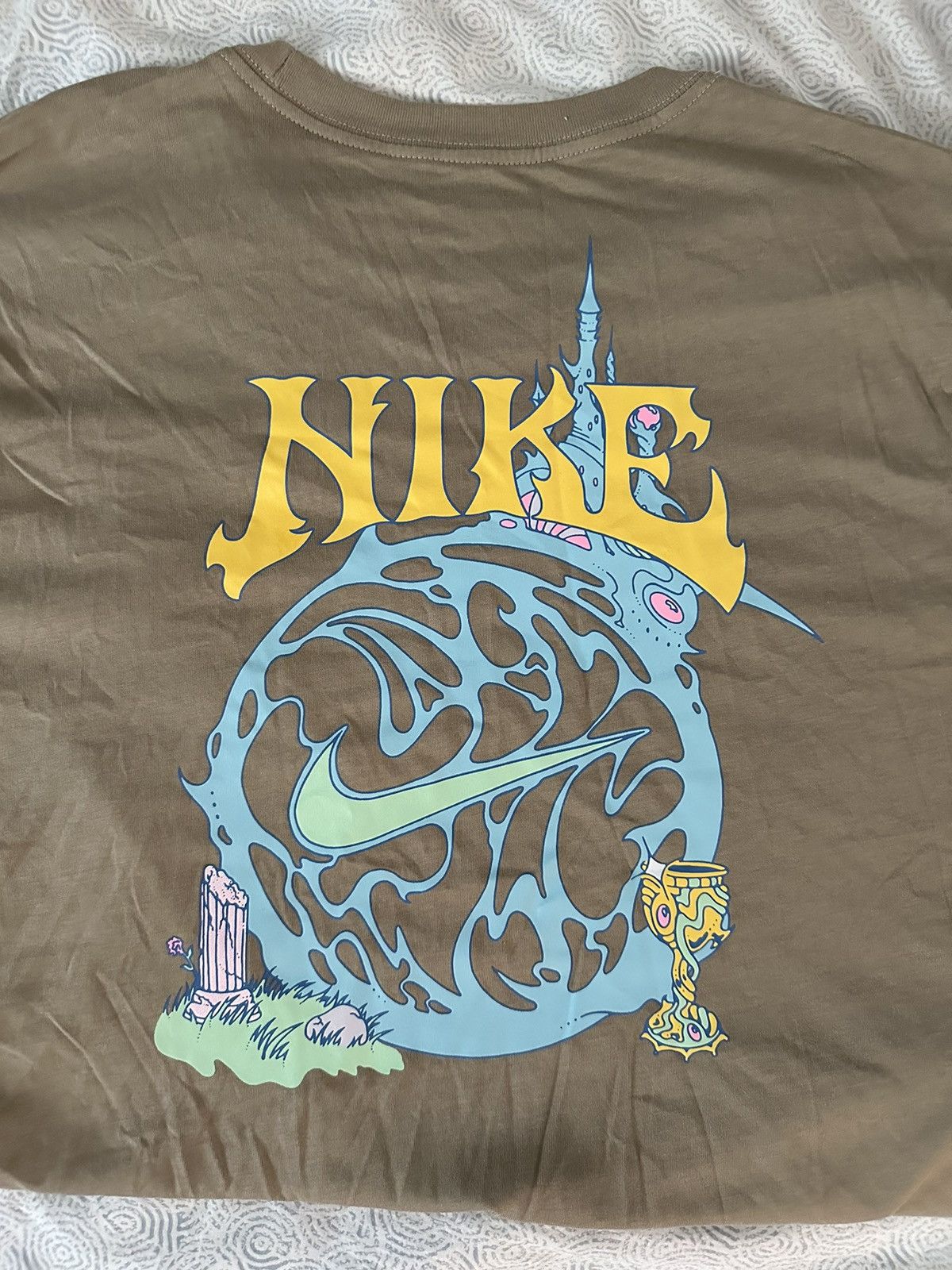 Nike Nike Crystal Ball T-shirt Brown Size US XL / EU 56 / 4 - 2 Thumbnail