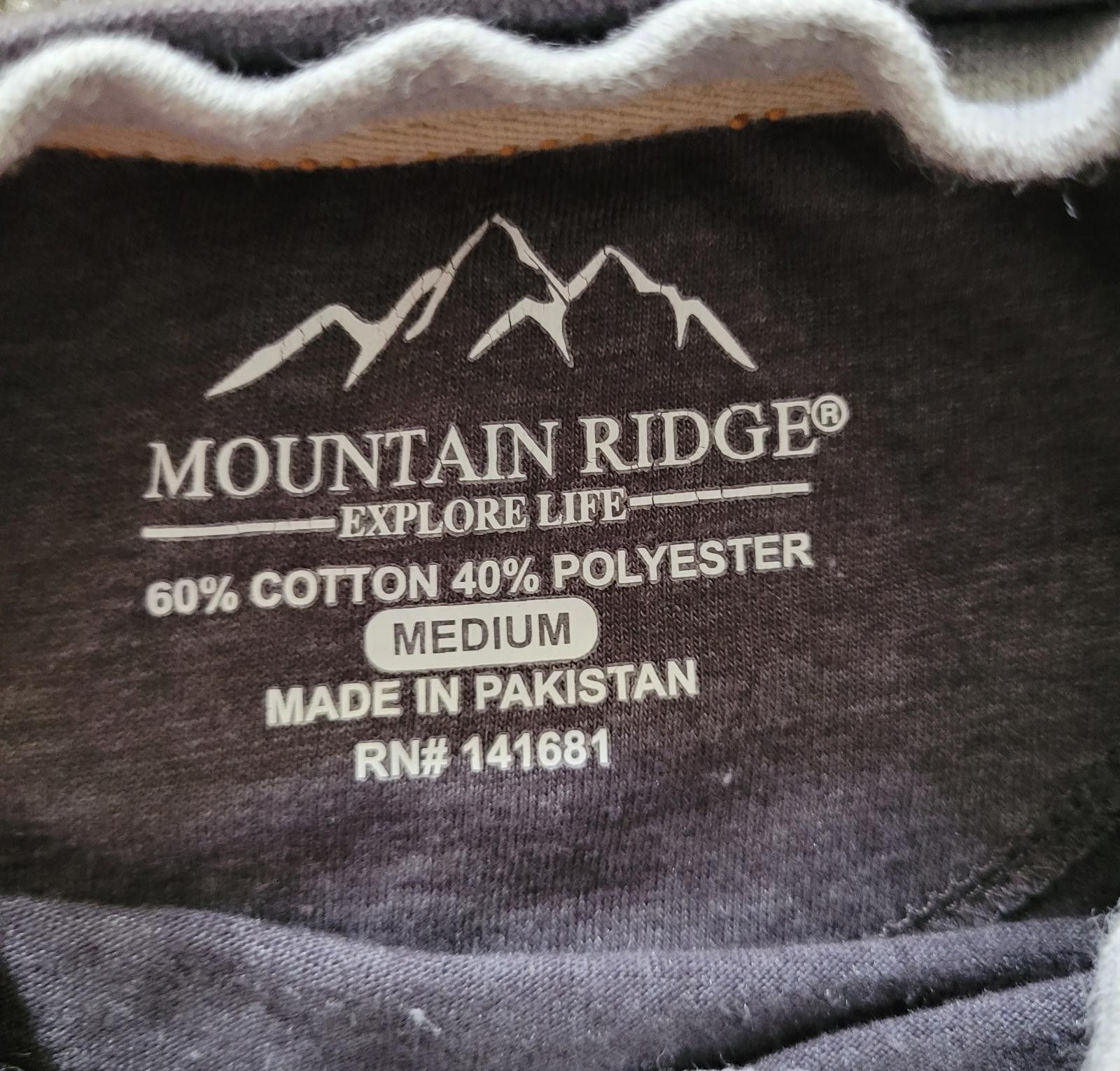Other Mountain Ridge Men’s Medium Long Sleeve TShirt Gray Outdoors Size US M / EU 48-50 / 2 - 3 Thumbnail