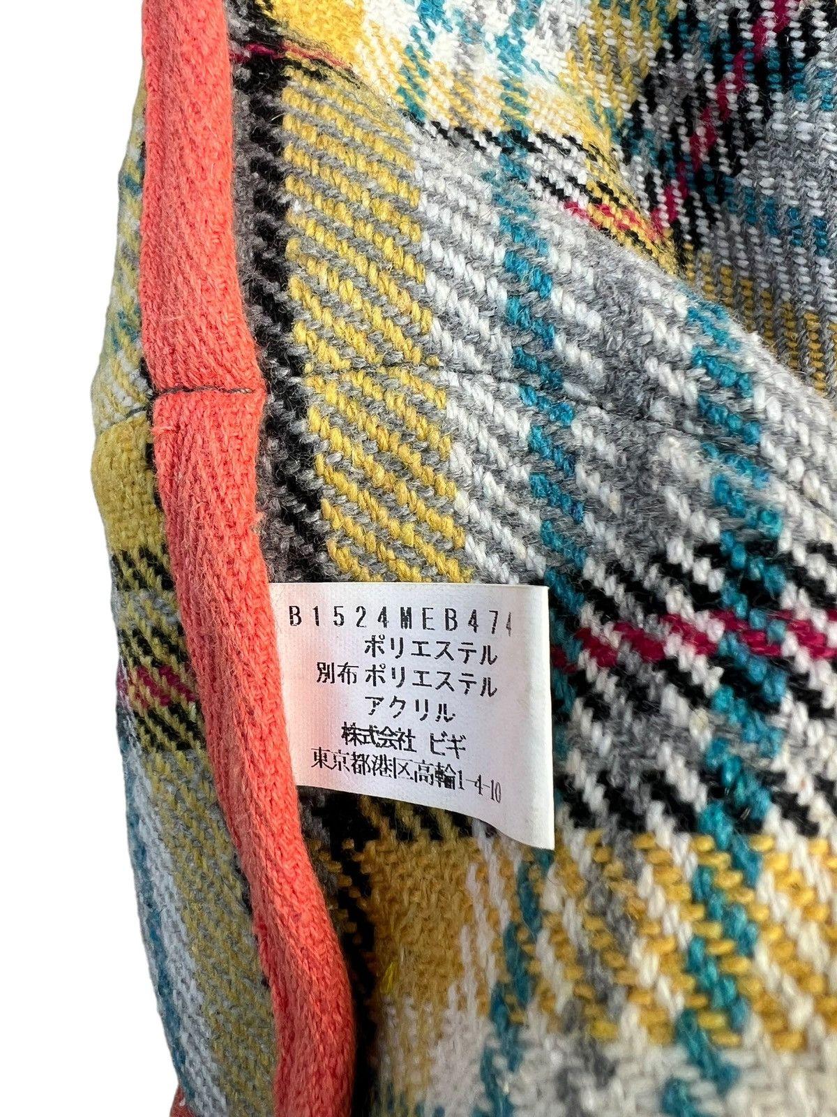 Frapbois Vintage Frapbois Japan Flannel & Fleece Hybrid Tote Bag Size ONE SIZE - 18 Thumbnail