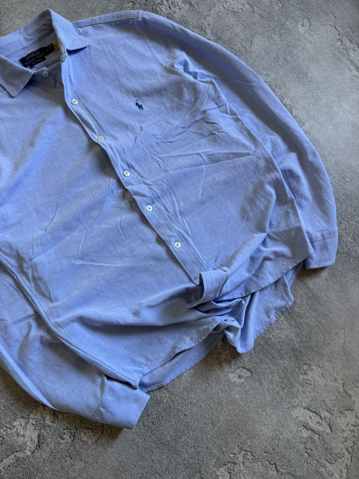 Polo Ralph Lauren Polo Ralph Lauren M knit oxford shirt button up long sleeve Size US M / EU 48-50 / 2 - 3 Thumbnail