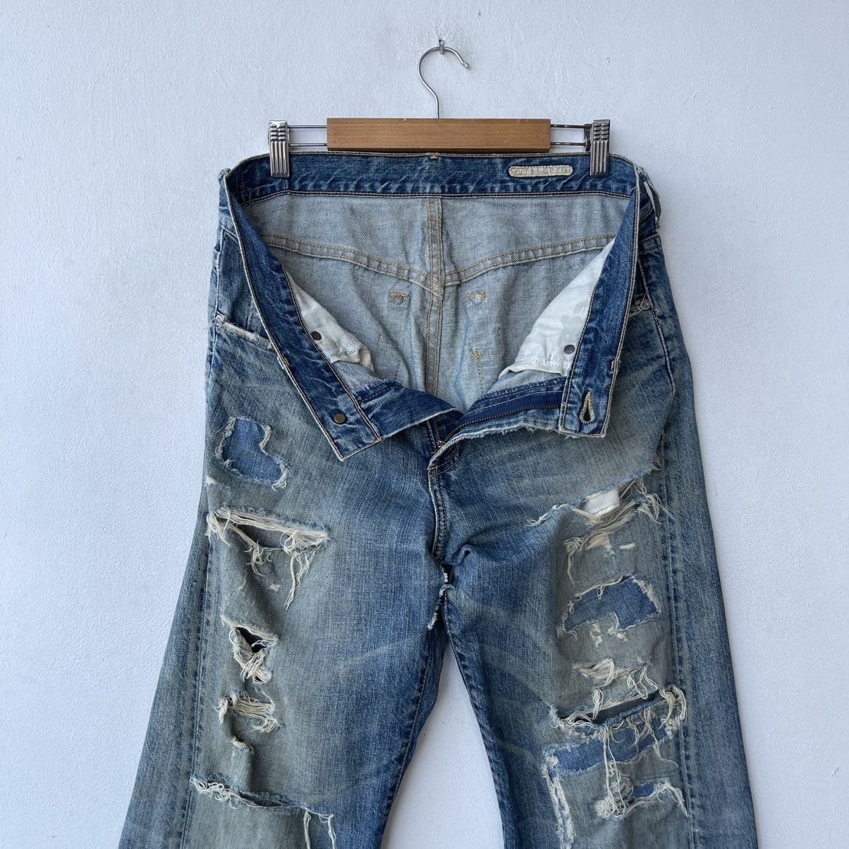 Chip & Pepper Archival Chip & Pepper Destroyed Boro Denim Jeans Size US 31 - 19 Thumbnail
