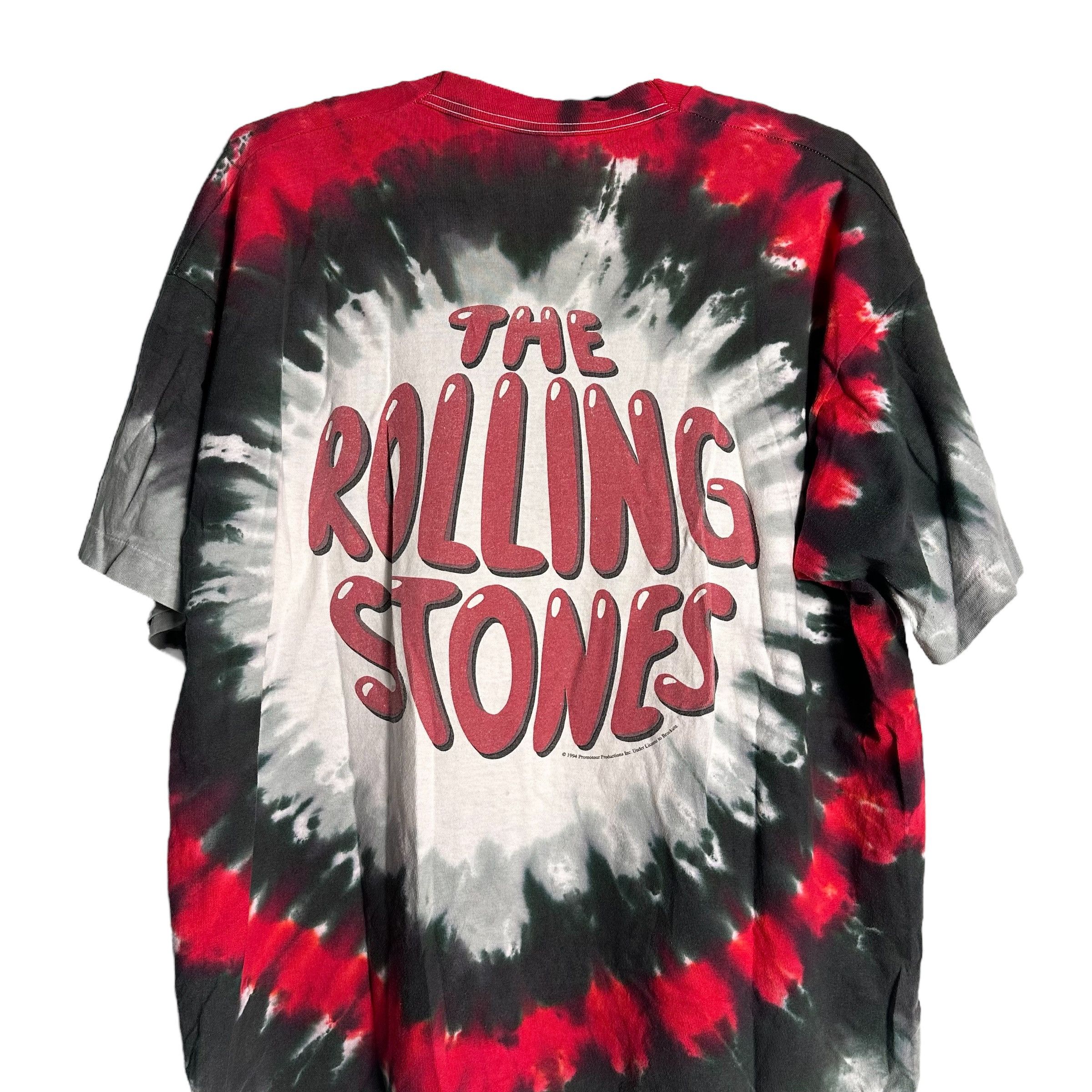 The Rolling Stones 🔥RARE🔥The Rolling Stones 1994 Promo Tour Tie Dye T-shirt Size US XL / EU 56 / 4 - 4 Thumbnail