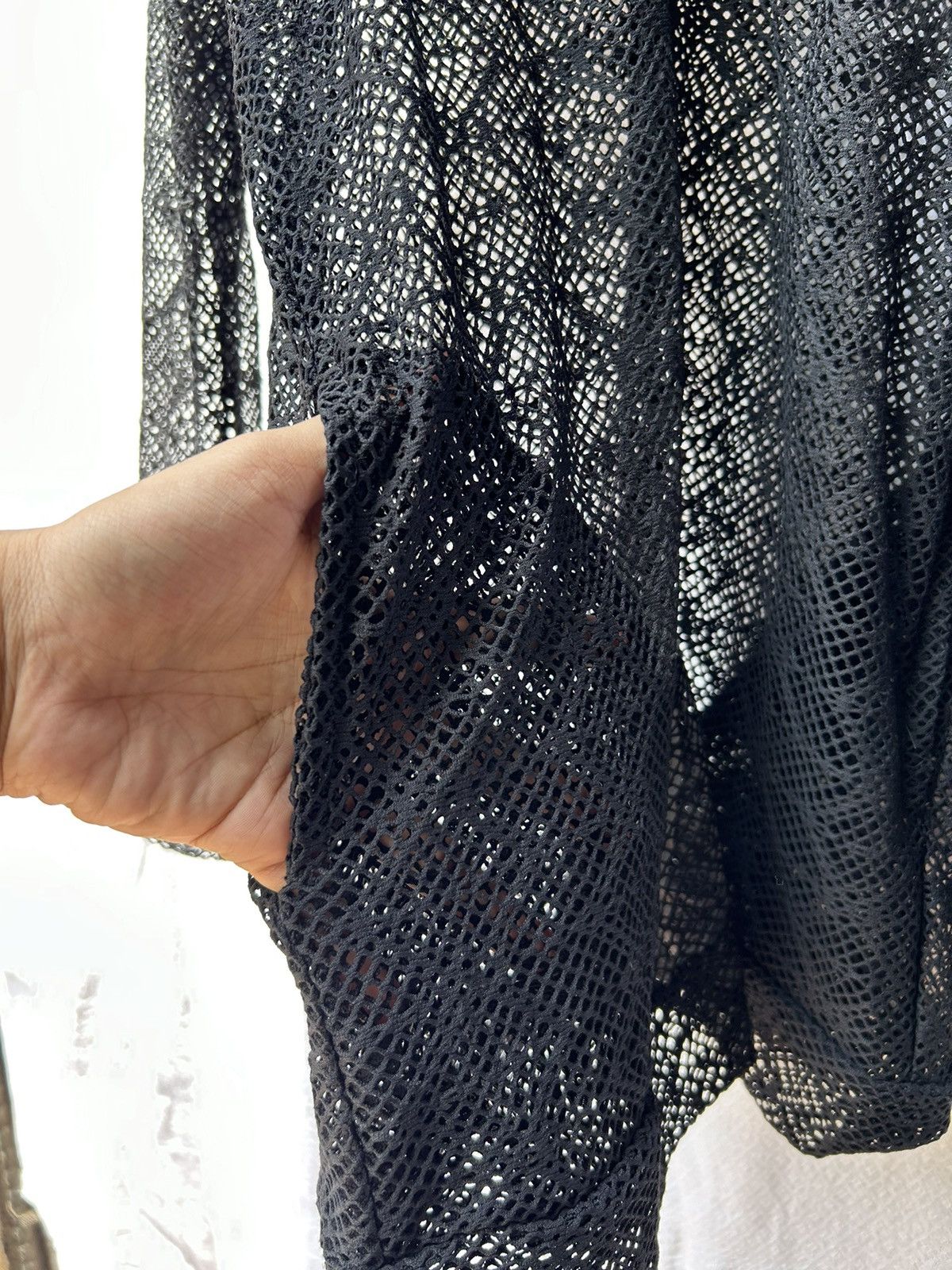 Japanese Brand Japanese open fishnet zip hoodie Ifsix lgb style Size US L / EU 52-54 / 3 - 7 Thumbnail