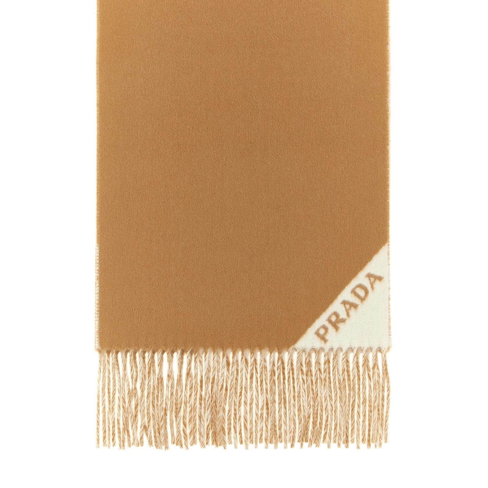 Prada PRADA Cashmere Beige Scarf New & Authentic Size ONE SIZE - 2 Thumbnail