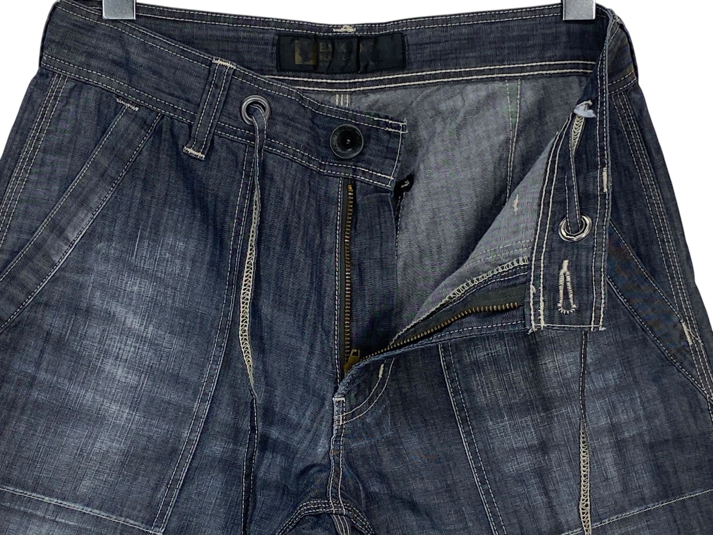 Japanese Brand BackNumber Japanese Vintage Pants 90s BaggyWideLegStreetwear Size US 29 - 4 Thumbnail