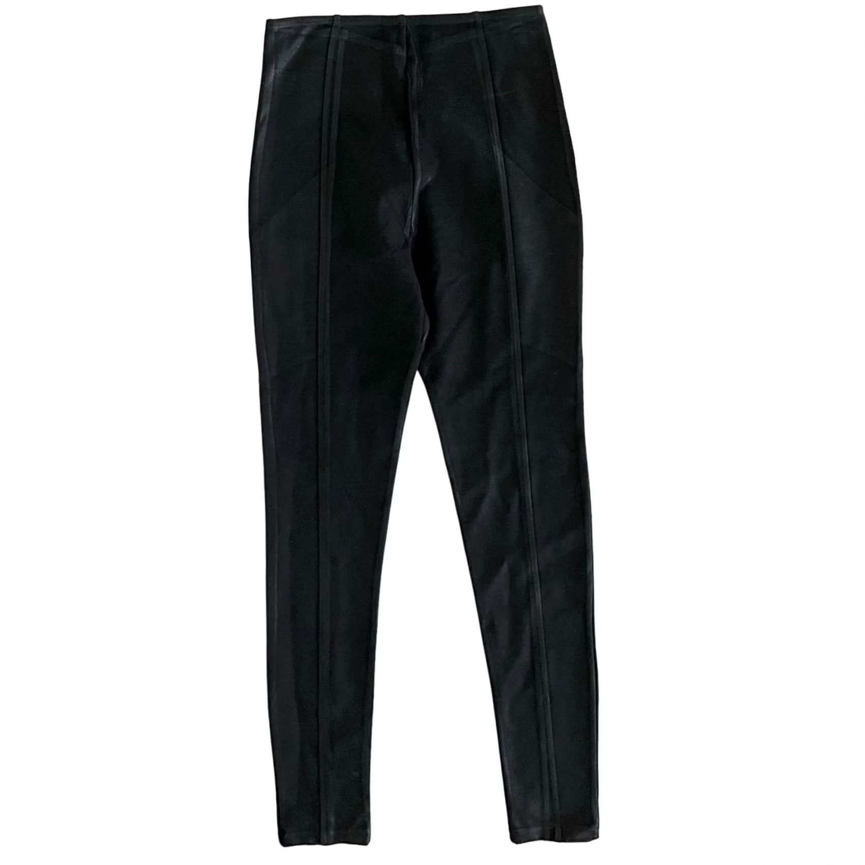 Vintage VINTAGE Minxx Leggings Faux Leather Black Pull On Pants Women’s Size L Size 36" / US 14 / IT 50 - 3 Thumbnail