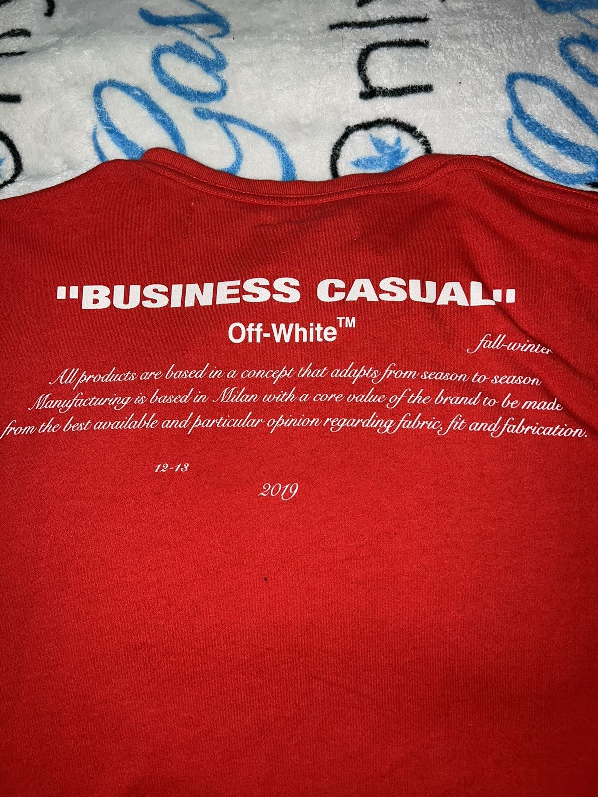 Off-White Off-White Red Bernini Short Sleeve T-Shirt Size US S / EU 44-46 / 1 - 8 Thumbnail