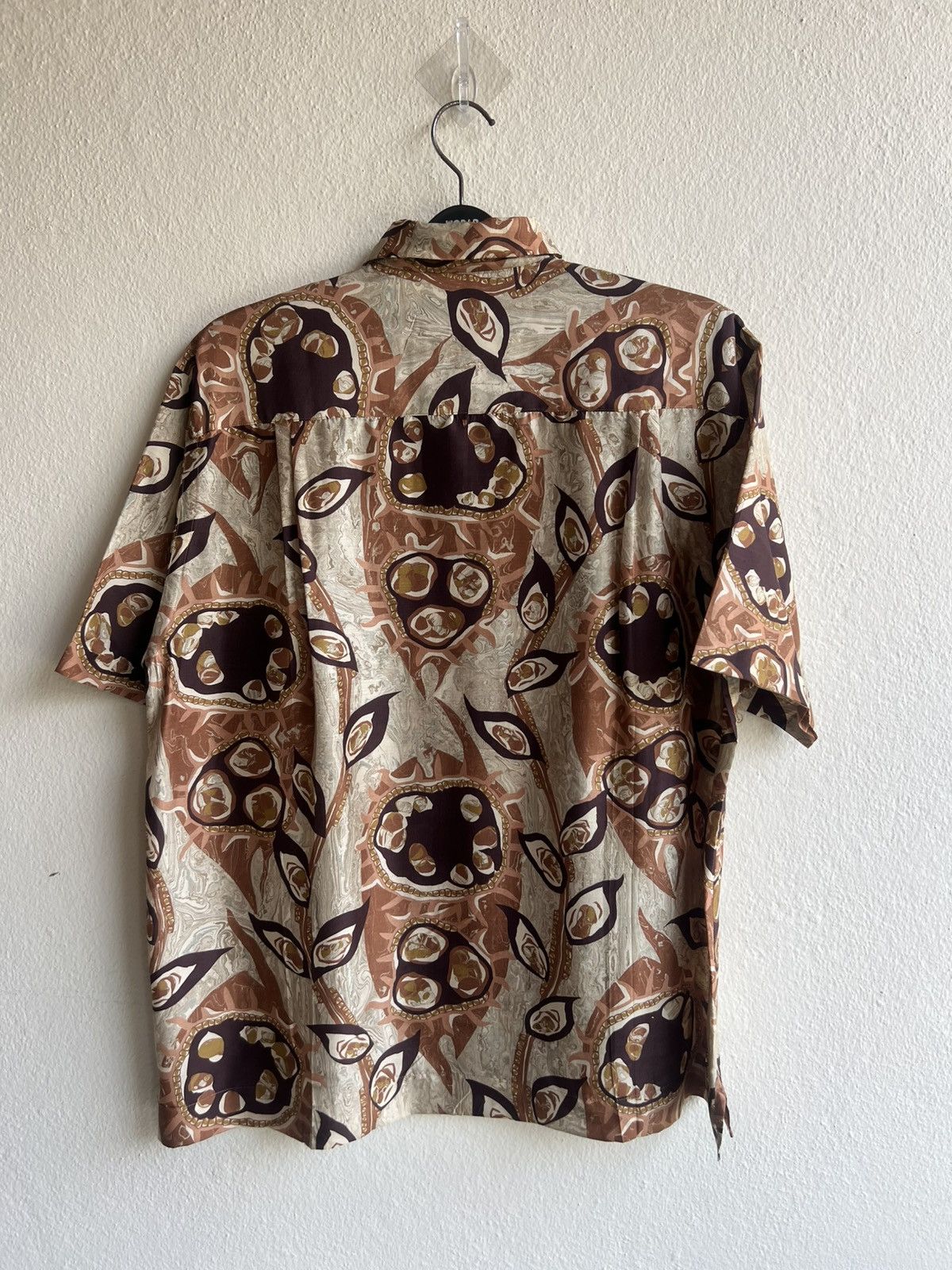 Japanese Brand Vintage 90s Monsieur Nicole Abstract Art 100% Silk Shirt Size US M / EU 48-50 / 2 - 3 Thumbnail