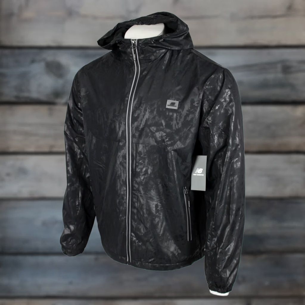 New Balance New Balance Men's Full Zip Hoodie Jacket Fleece Lined M Medium Black Size US M / EU 48-50 / 2 - 1 Thumbnail