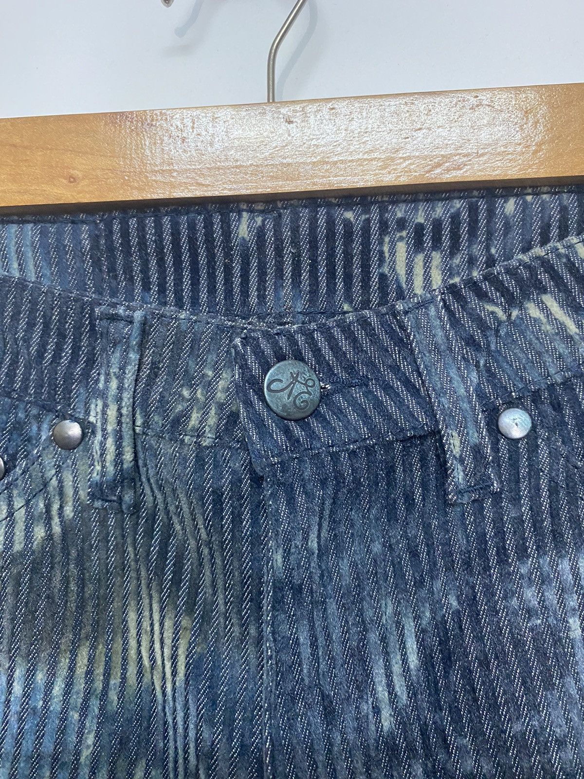 Designer × Vintage Vintage ANNE ELISABETH Jeans Corduroy Bootcut Pants Size 24" / US 00 / IT 34 - 14 Thumbnail