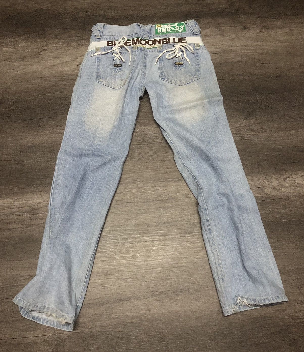 Japanese Brand VINTAGE BLUE MOON BLUE JEANS TEAM HAWAII BMB-93 Size 28" / US 6 / IT 42 - 10 Thumbnail