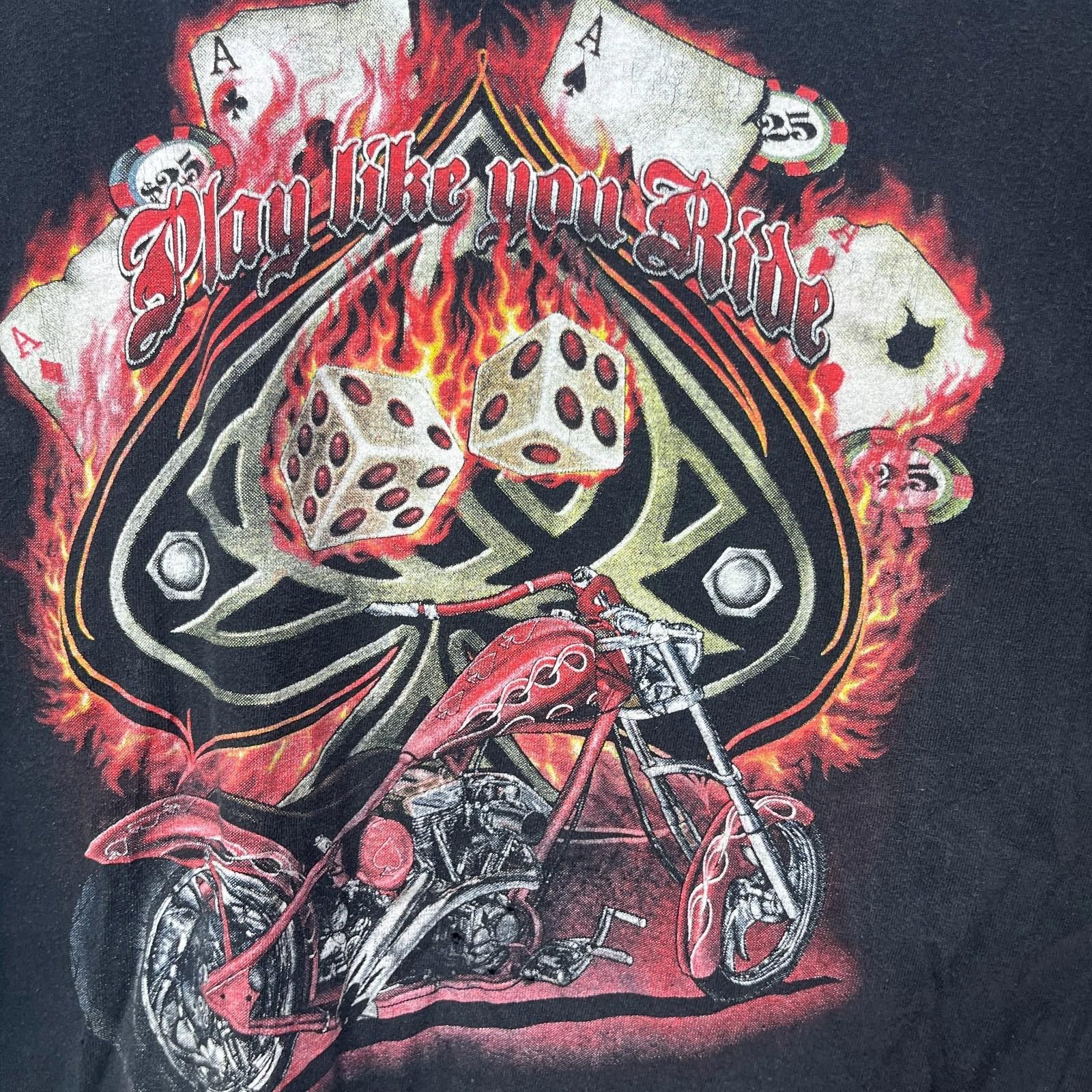 Vintage Vintage Biker Flames Choppers Motorcycle Sturgis T Shirt 2XL Size US XXL / EU 58 / 5 - 6 Thumbnail