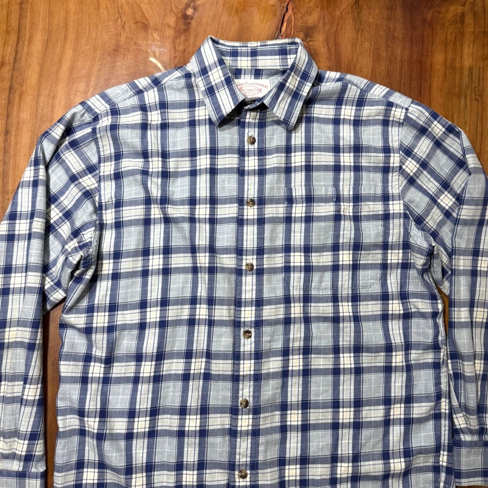Filson Filson Shirt Mens Medium Plaid Cotton Long Sleeve Button Western Casual HH17 Size US M / EU 48-50 / 2 - 2 Thumbnail