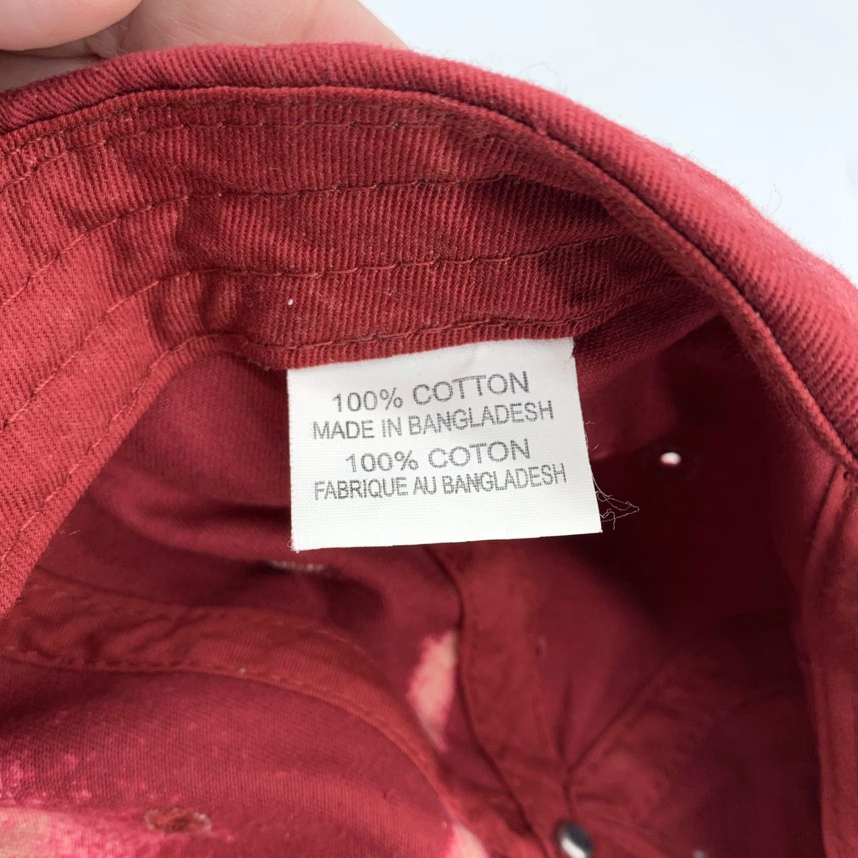 Logo 7 Yeezus Hat Cap Baseball Red Twill Strap Back Mens One Size Adjustable Logo Bleach Wash Front Yeezus Wordmark Modern Streetwear Summer Casual Mens Cap Size ONE SIZE - 5 Thumbnail