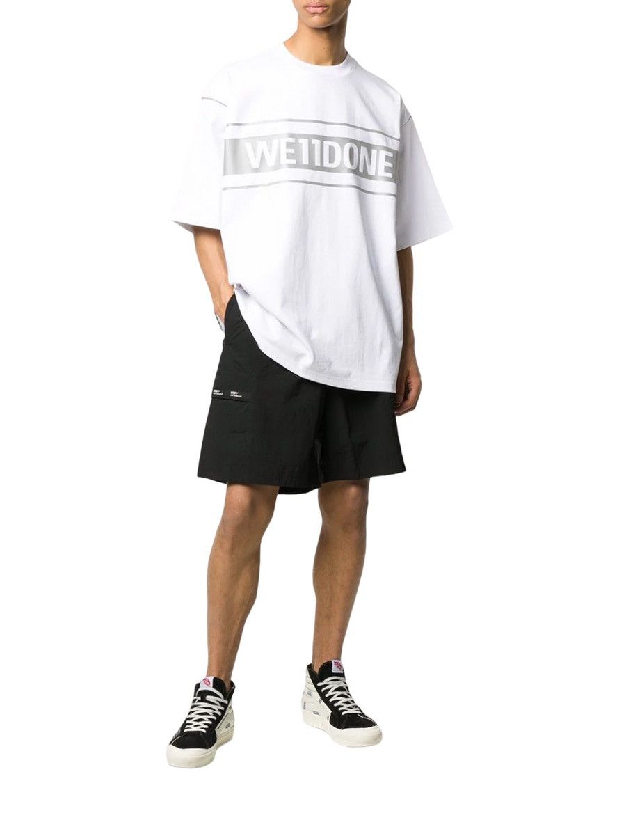 WE11DONE We11done White Reflective T-Shirt Size US M / EU 48-50 / 2 - 4 Thumbnail