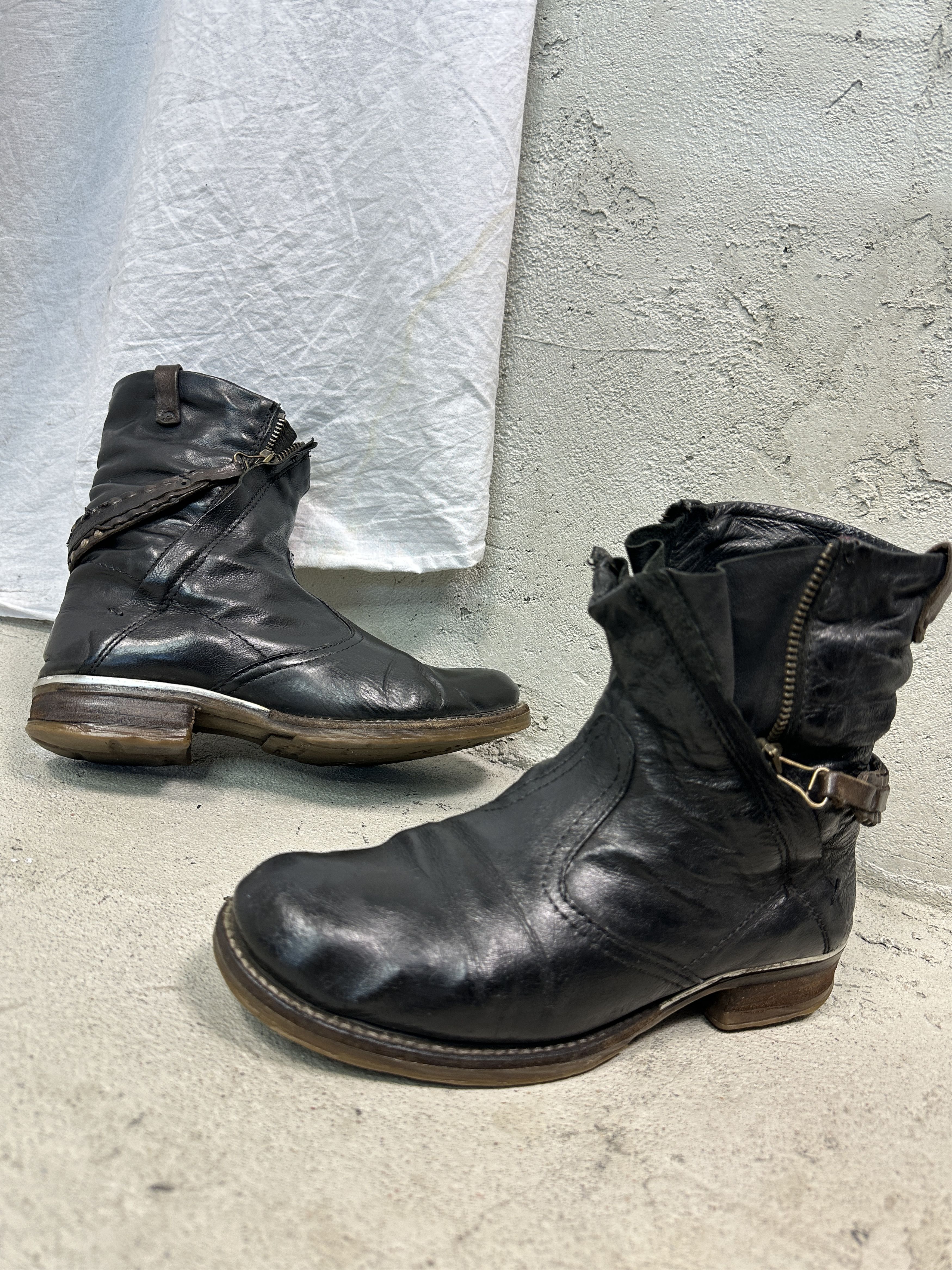 A.S.98 Vintage Avant Garde Leather A.S.98 Airstep Pirate Boots Y2K Size US 9 / IT 39 - 1 Thumbnail