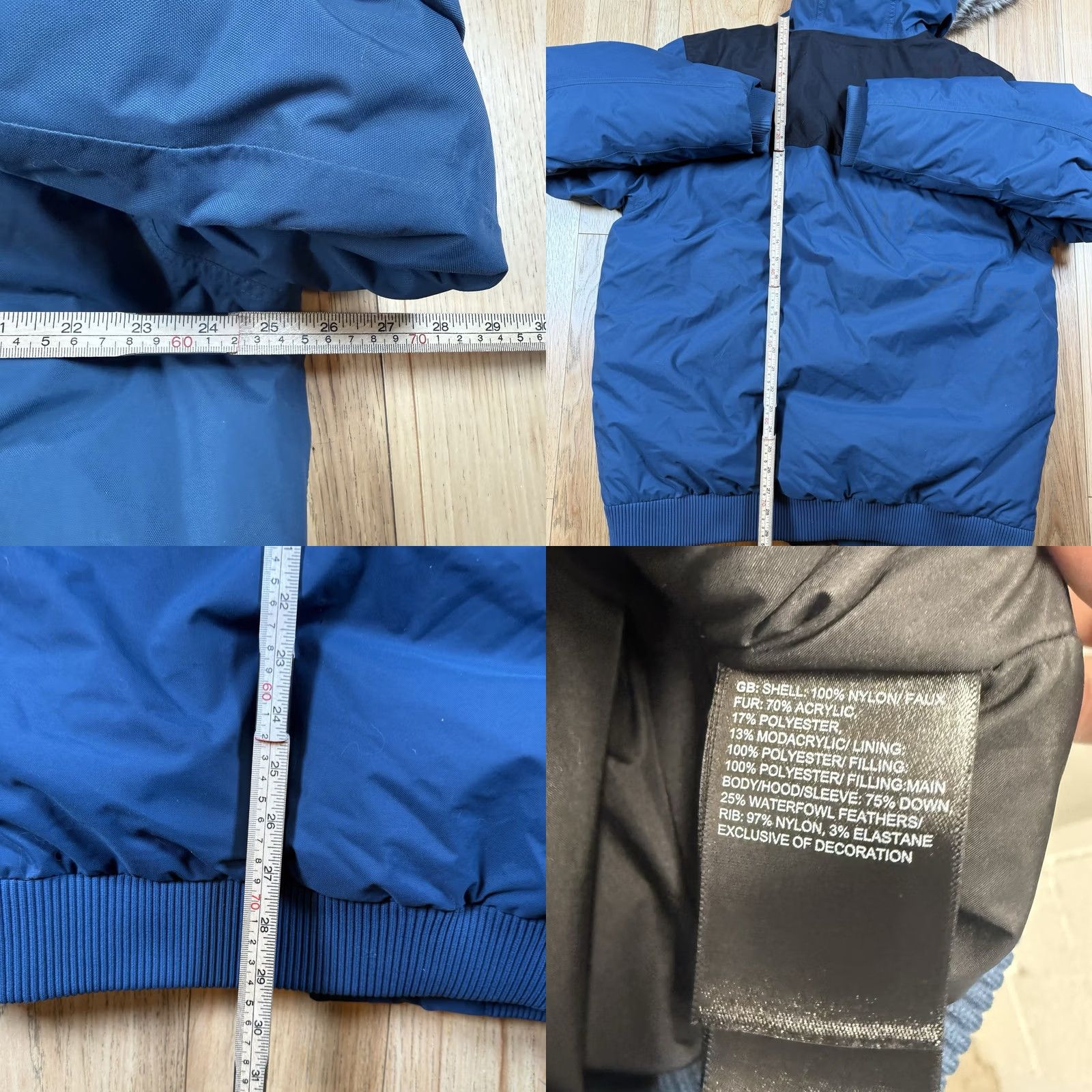 The North Face The North Face Gotham DryVent Jacket Parka Mens XL Blue Down Filled Nylon Polyester 550 Down DryVent Face Mask Size US XL / EU 56 / 4 - 8 Thumbnail