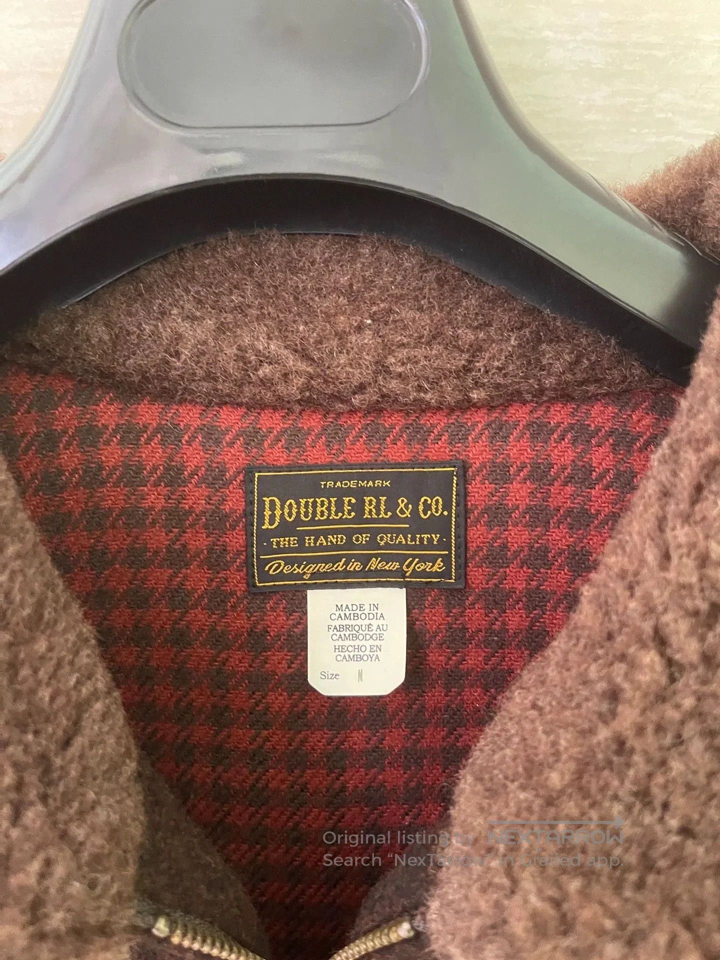 RRL Ralph Lauren DOUBLE RL Shearling Wool Blend Jacket. Size US M / EU 48-50 / 2 - 8 Thumbnail