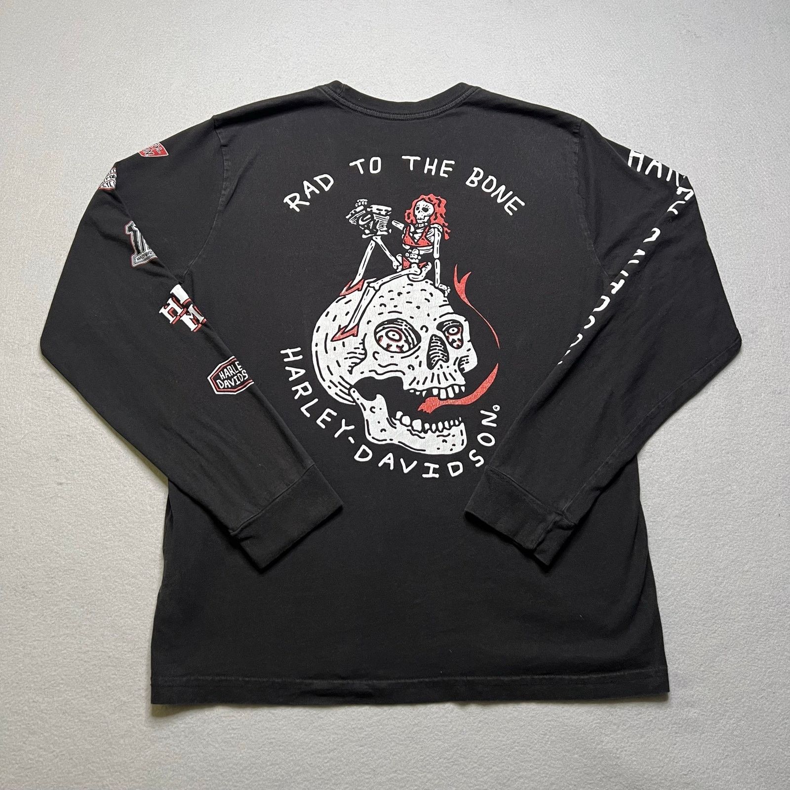 Harley Davidson Harley-Davidson Rad To The Bone Shirt Skull Graphic Large Size US L / EU 52-54 / 3 - 1 Thumbnail