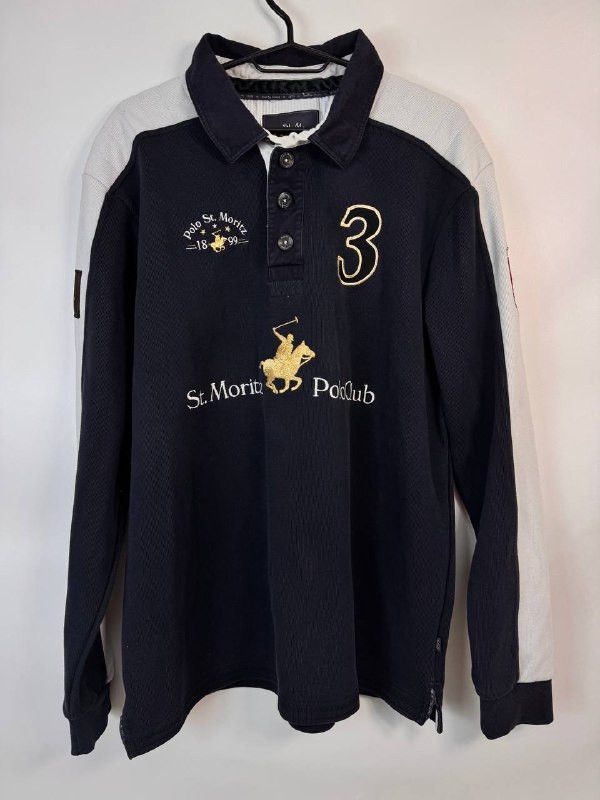Polo Ralph Lauren VTG Polo St Moritz Switzerland Rugby SIZE XL Size US XL / EU 56 / 4 - 1 Thumbnail