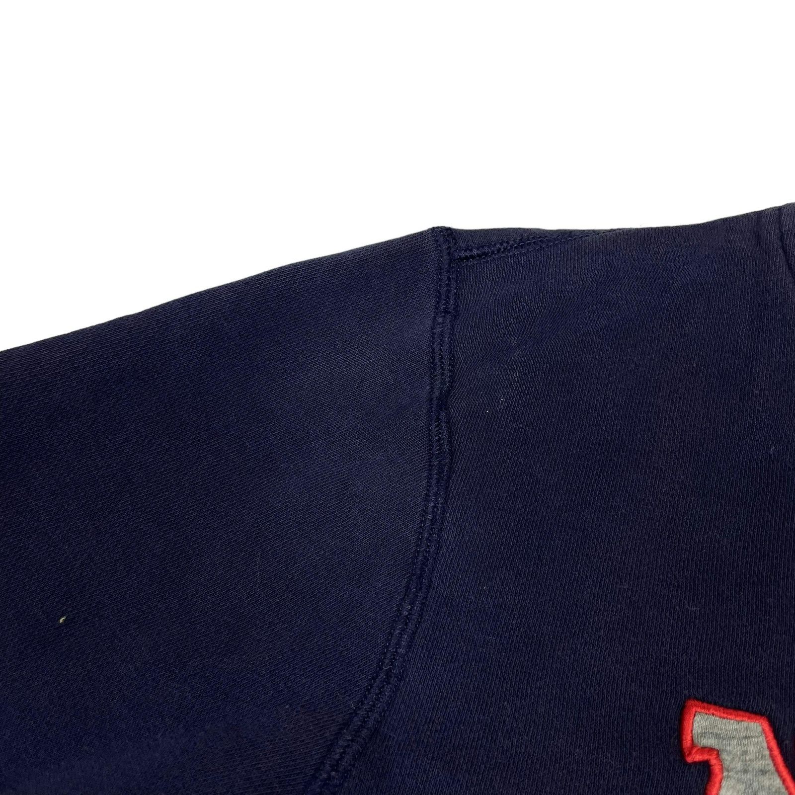 Nike × Vintage Nike Men's Navy Spellout Swoosh Fleece Pullover Sweatshirt Size US XS / EU 42 / 0 - 8 Thumbnail