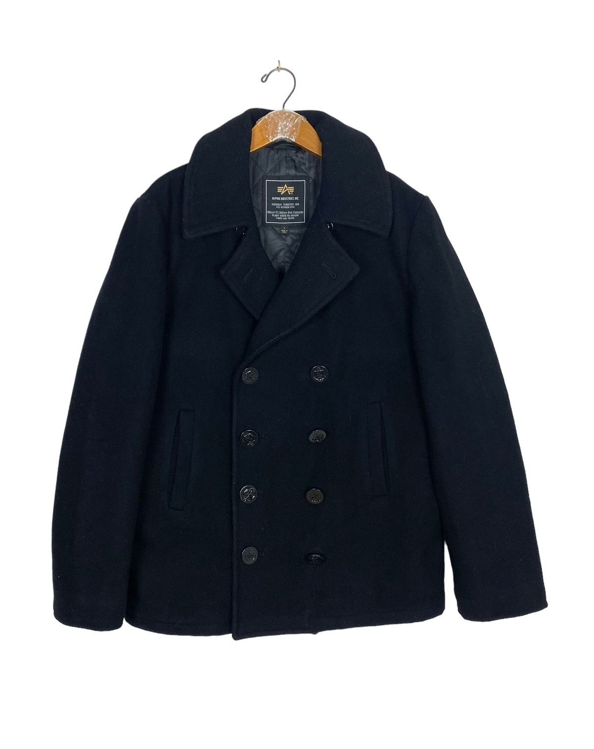 Alpha Industries Rare‼️ Alpha Industries Inc Wool Pea Coat Size US M / EU 48-50 / 2 - 1 Thumbnail