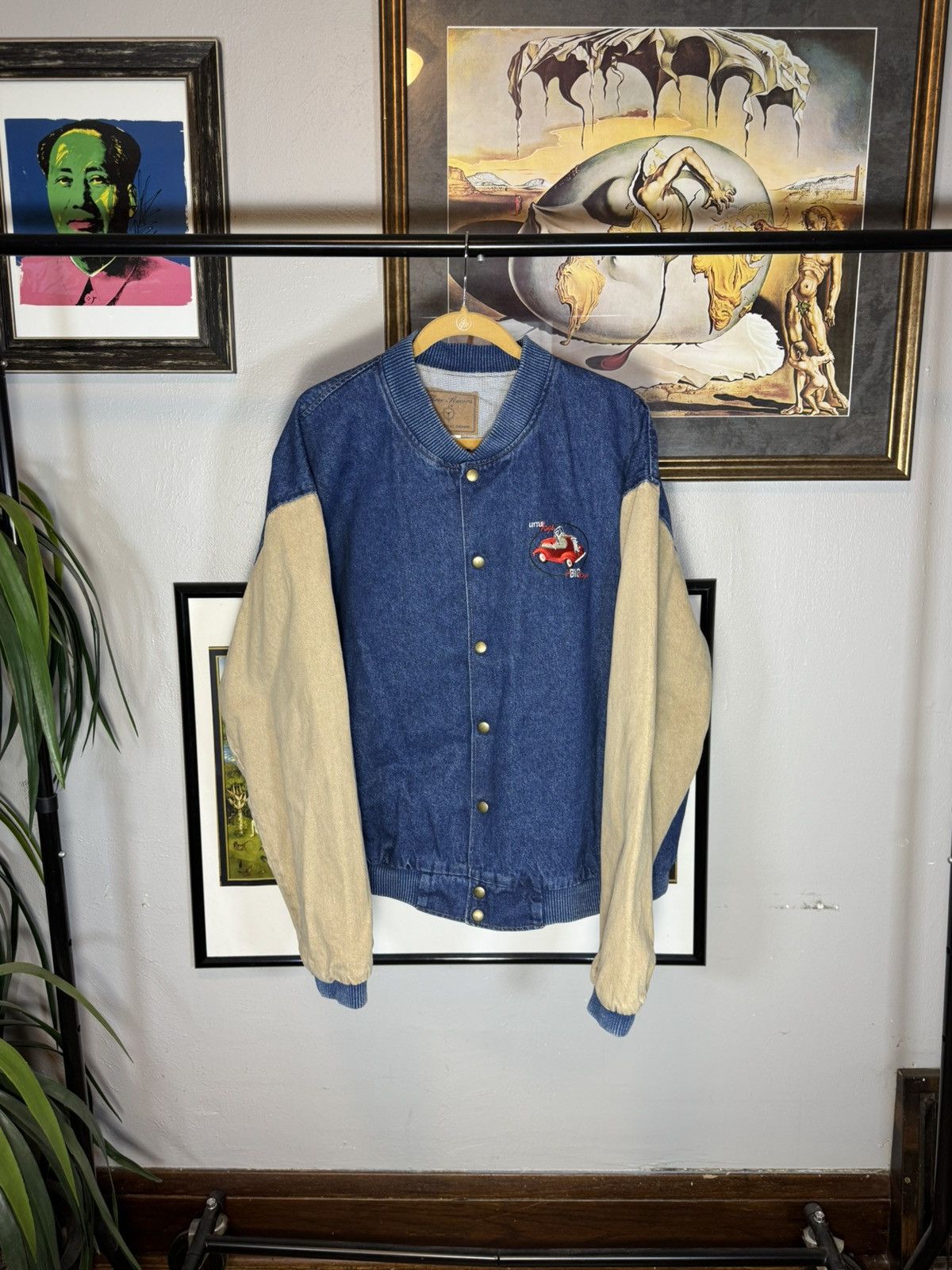 Vintage Vintage Two Tone Denim Jacket Size US XL / EU 56 / 4 - 1 Thumbnail