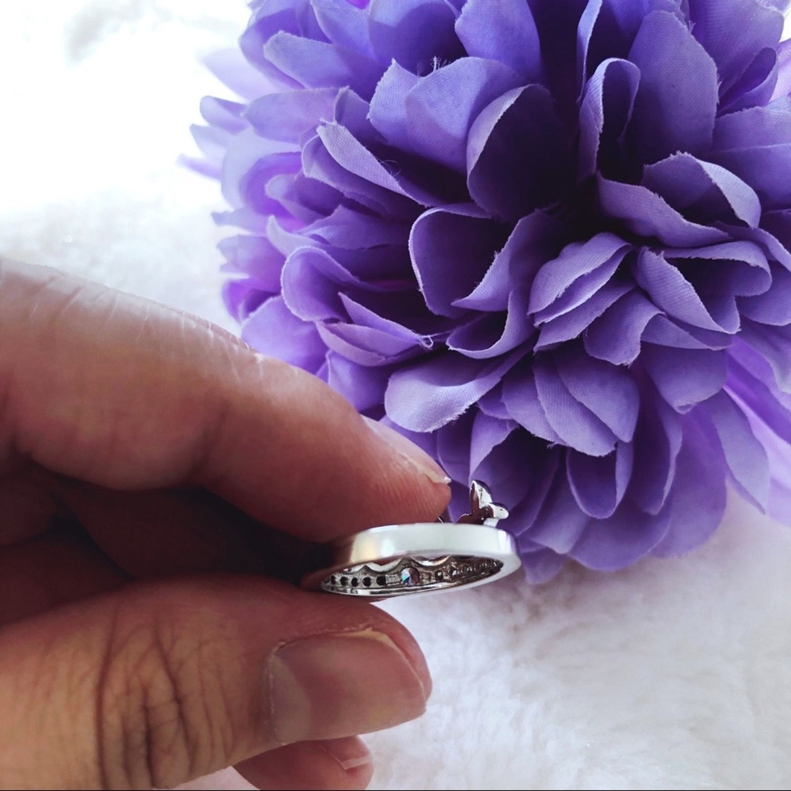 Other Sterling Silver Crown Ring Size ONE SIZE - 3 Thumbnail