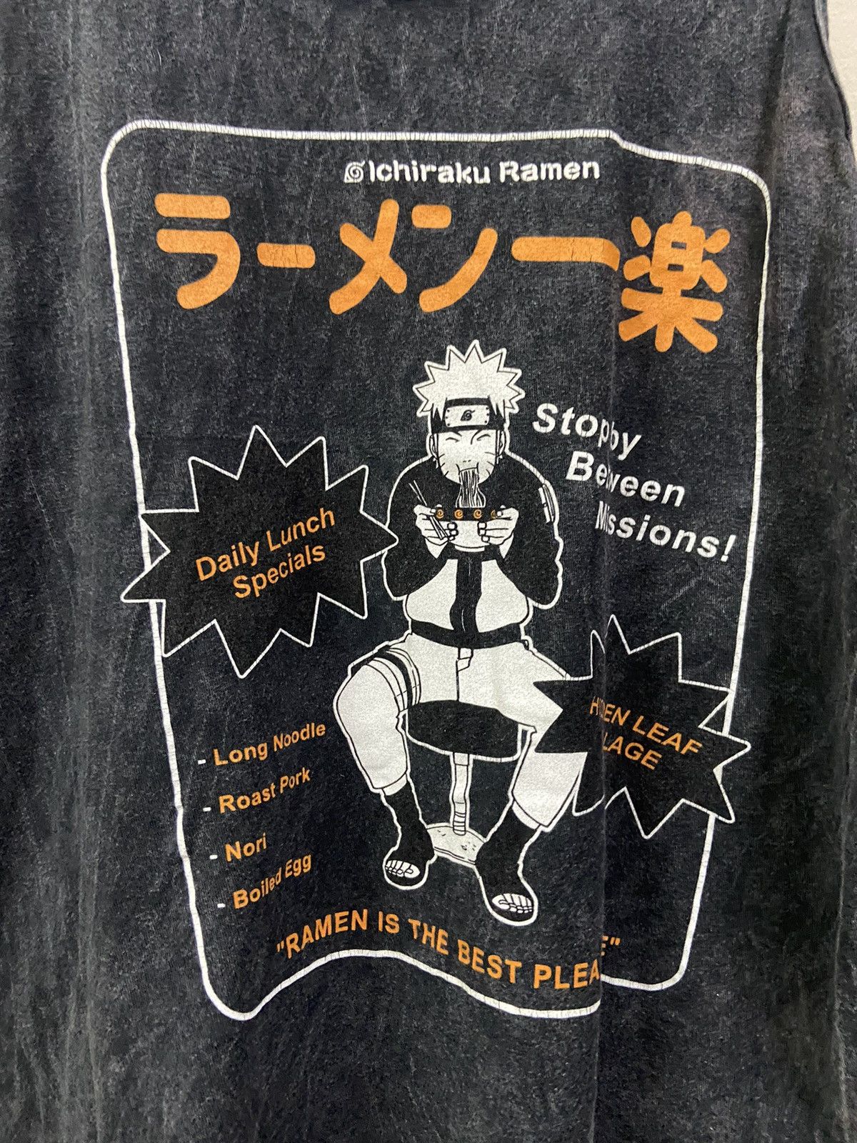 Anime Naruto asid wash singlet tee Size US M / EU 48-50 / 2 - 2 Thumbnail