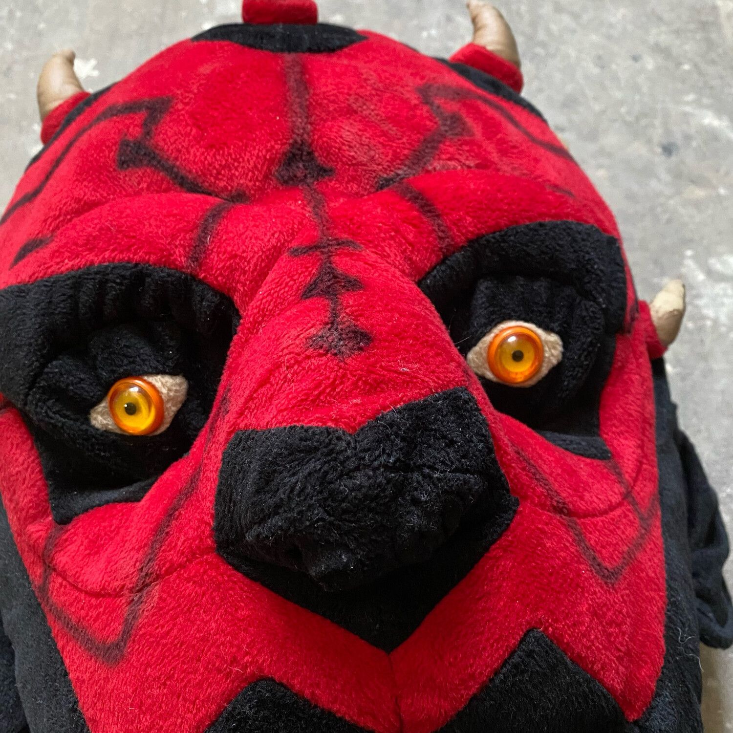 Star Wars × Vintage Vintage Black Red Head Darth Maul Backpack Cosplay Star Wars Size ONE SIZE - 2 Thumbnail