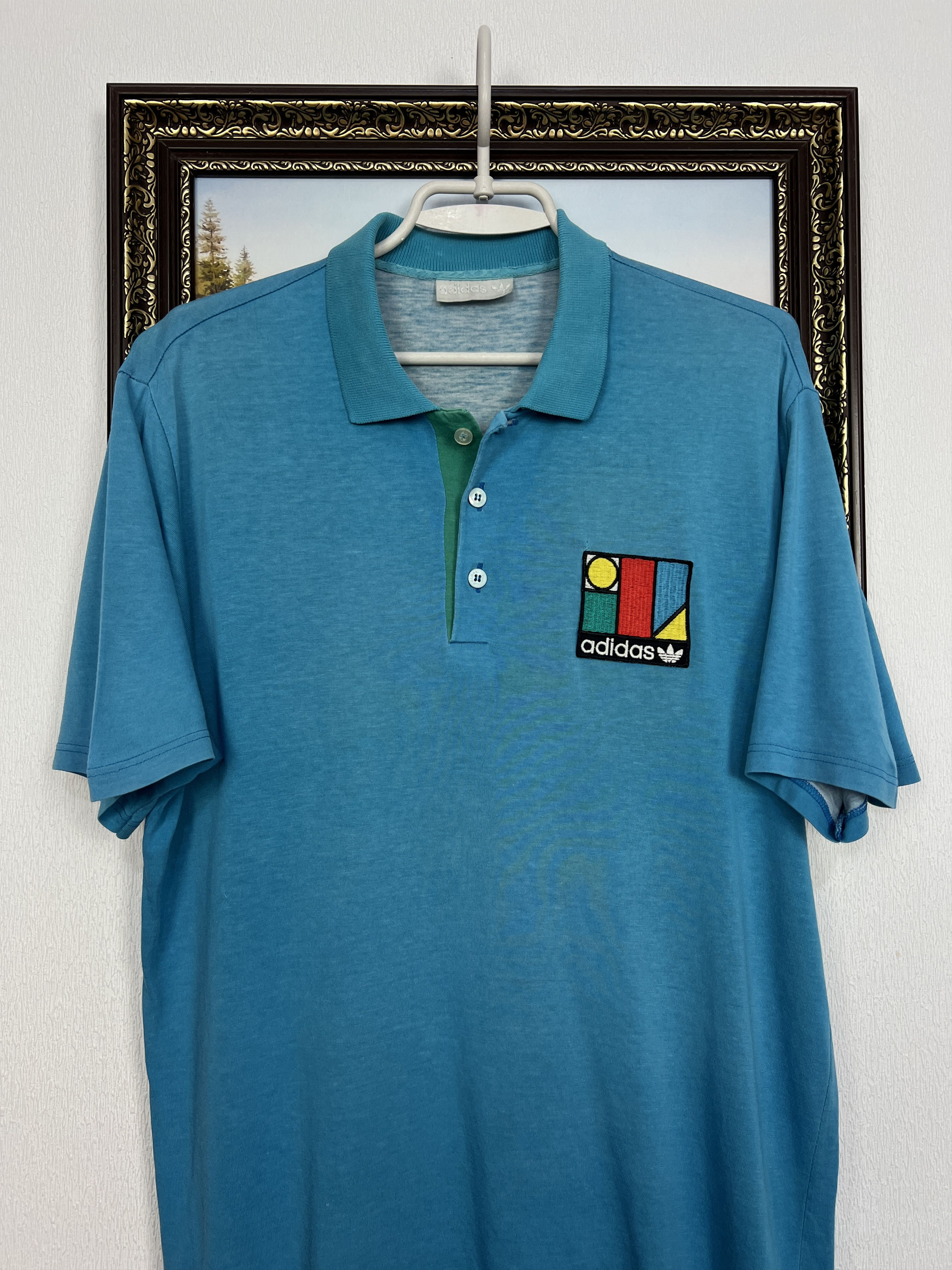Adidas Vintage 90's Adidas Ivan lendl Tennis Shirt Jersey Polo Rare Size US L / EU 52-54 / 3 - 4 Thumbnail