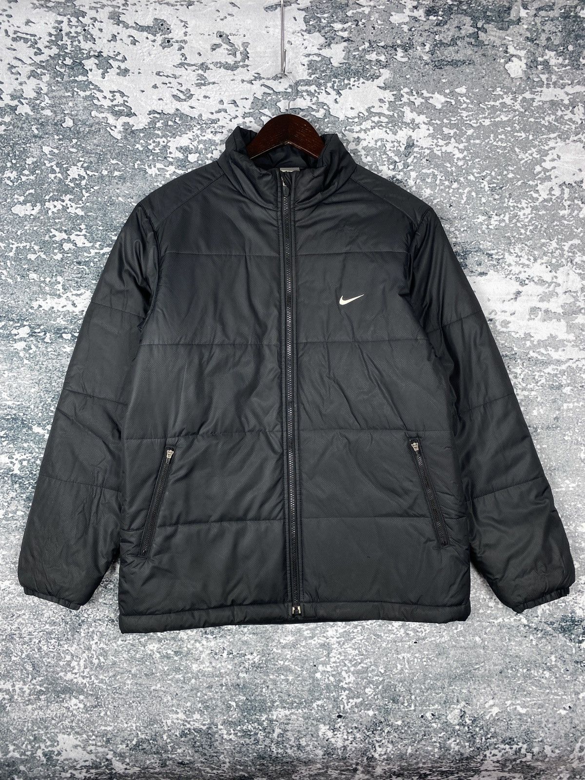 Nike Vintage Nike Swoosh Puffer Jacket Size US L / EU 52-54 / 3 - 1 Thumbnail