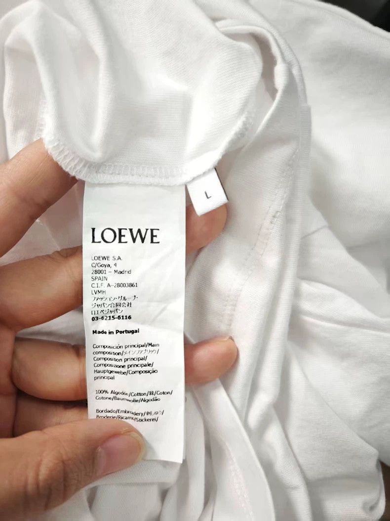 Loewe LOEWE White short-sleeved T-shirt Size L / US 10 / IT 46 - 3 Thumbnail