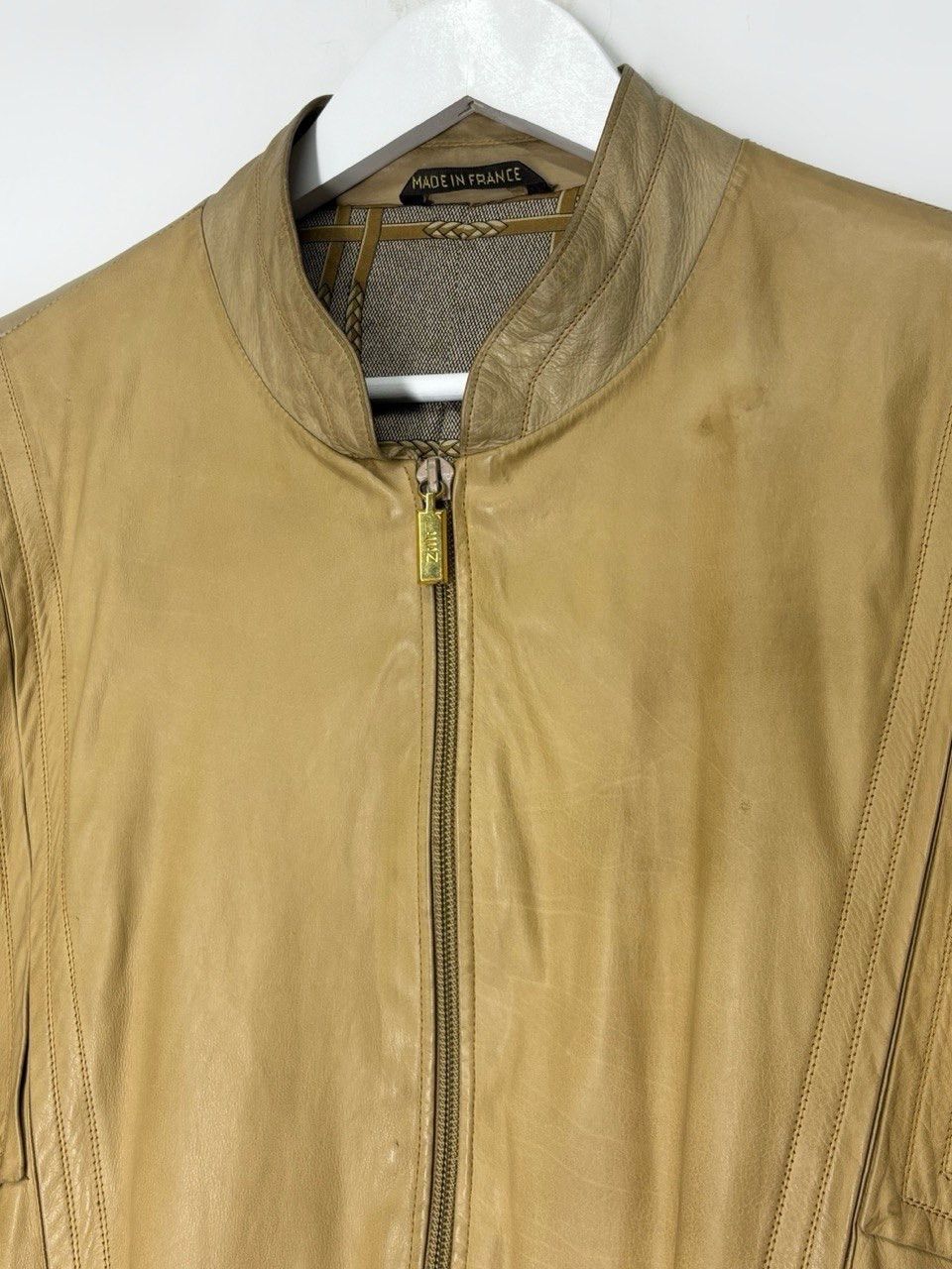 Zilli ZILLI Larsen Model Vintage Calf Leather Jacket Colonial Size US M / EU 48-50 / 2 - 4 Thumbnail