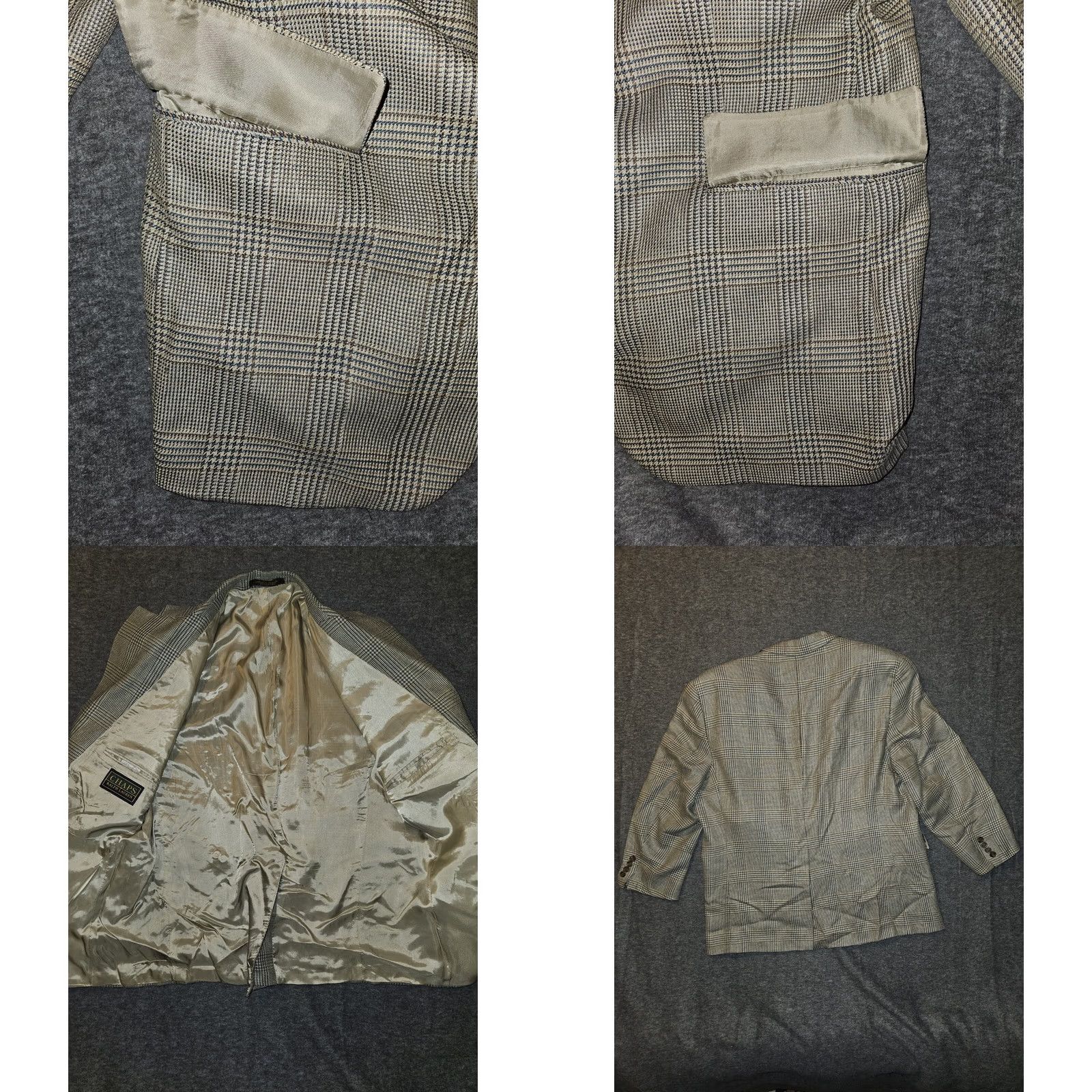 Ralph Lauren VINTAGE Chaps Ralph Lauren Blazer Silk Wool Single-Breasted 2-Button Ivory Canada Men's 44 Regular Used Size 44R - 8 Thumbnail