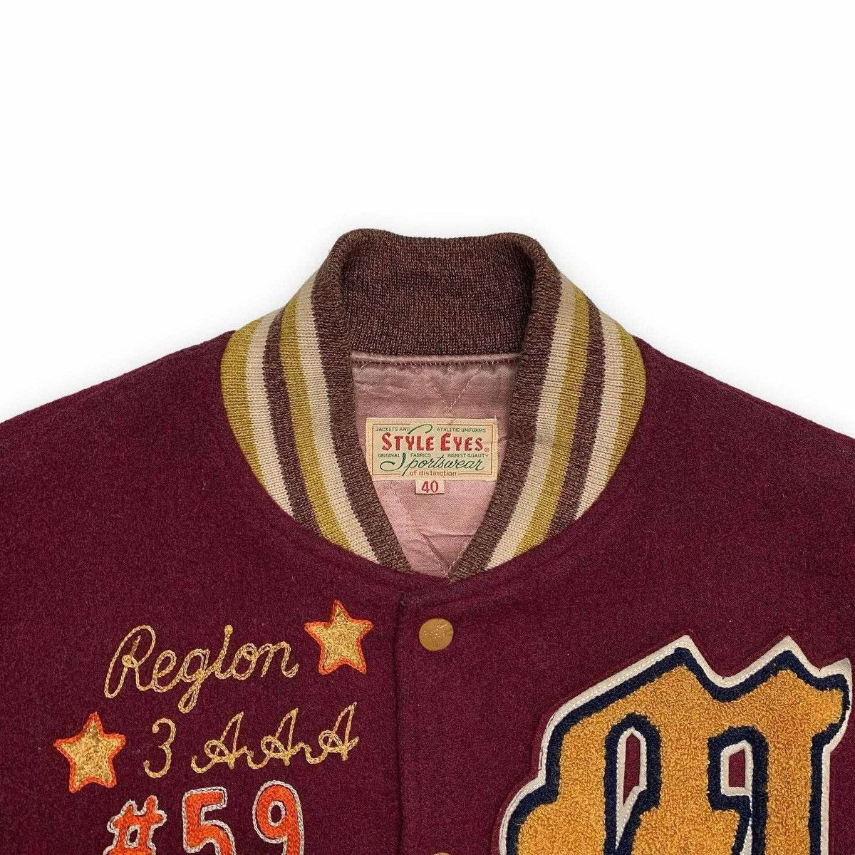 Whitesville Style Eye by Toyo enterprise Varsity Jacket Size US L / EU 52-54 / 3 - 6 Thumbnail