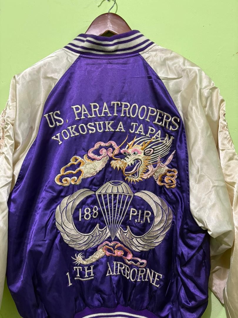 Japanese Brand Japanese Sukajan Jacket 11th Airborne Embroidery Dragon Size US L / EU 52-54 / 3 - 12 Thumbnail