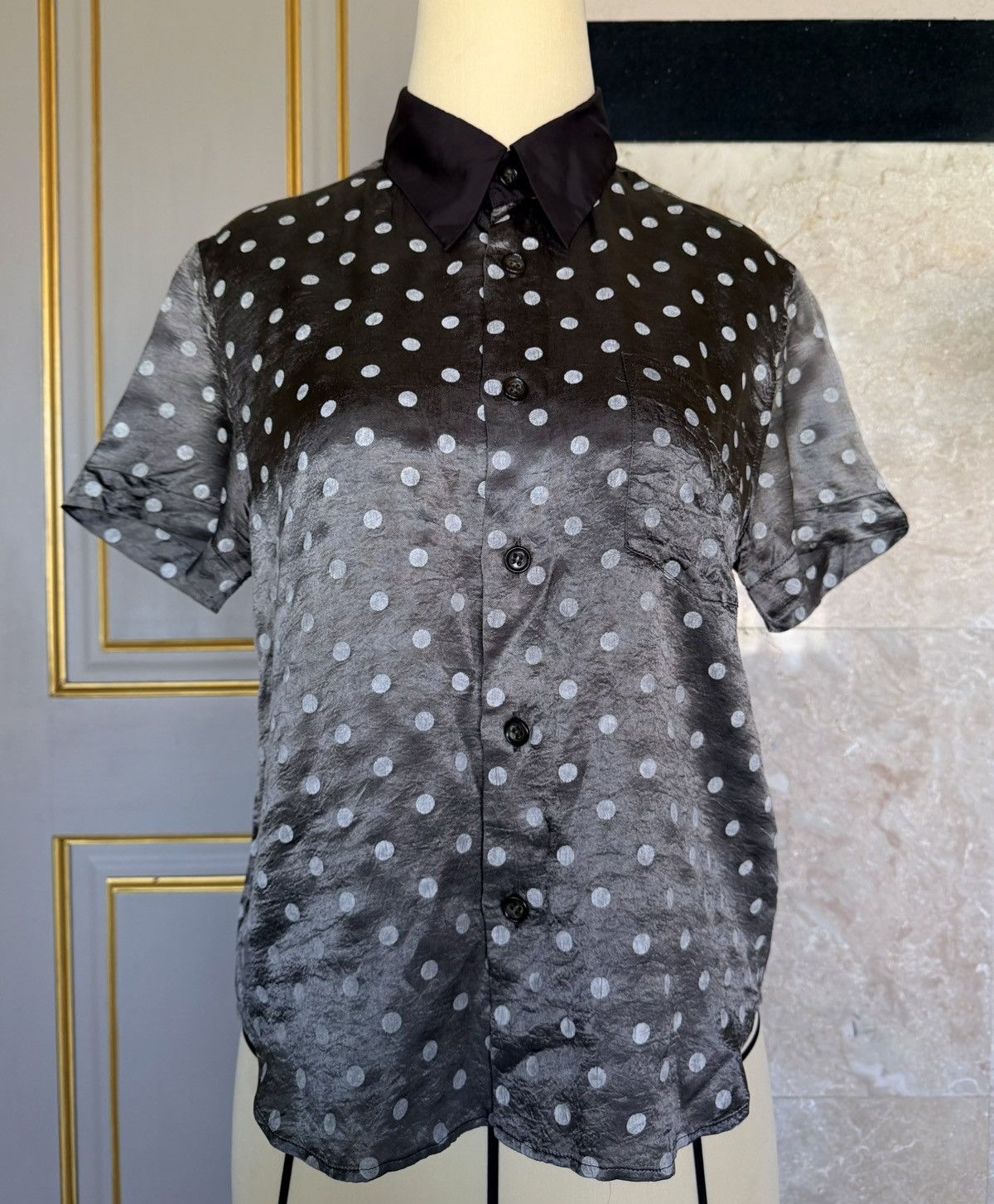 Comme des Garcons Comme des Garçons Tricot Polka Dot Shirt AD2008 Black Size M Size M / US 6-8 / IT 42-44 - 1 Thumbnail
